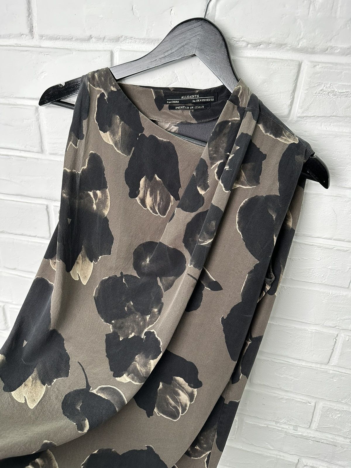 Allsaints ALLSAINTS 100% Silk Dissolve Denise Dress UK 4 US 0 Size XS / US 0-2 / IT 36-38 - 7 Thumbnail