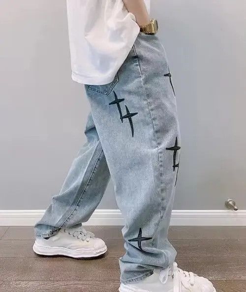 Japanese Brand Hayakawa x natsu Cross Denim Jeans Size US 37 - 3 Thumbnail