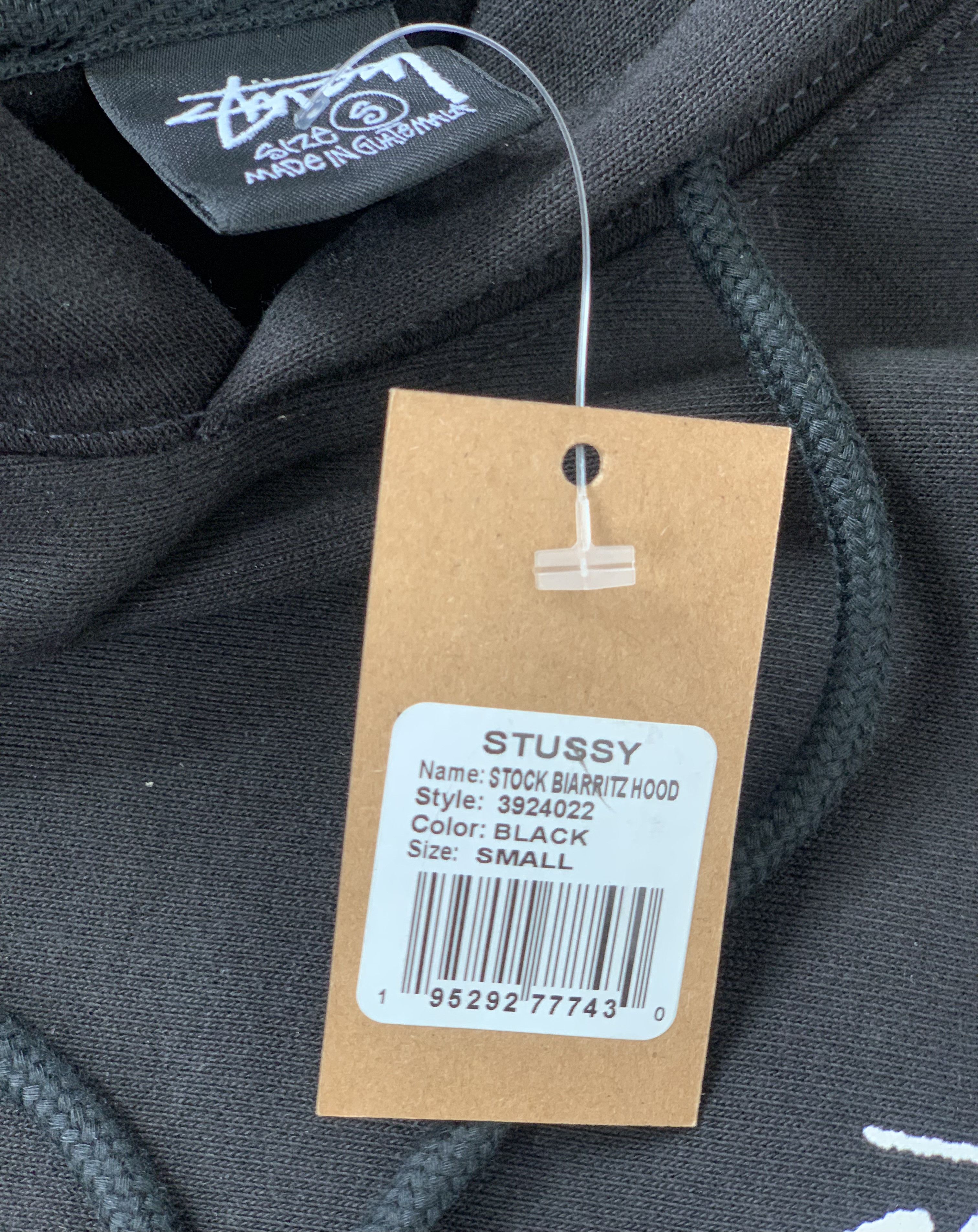 Stussy Stussy Stock Biarritz Hood Black - Size S Size US S / EU 44-46 / 1 - 7 Thumbnail