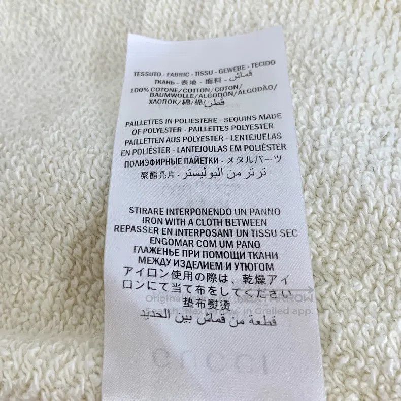 Gucci Gucci Beige letter cat sequin cotton round-neck long-sleev Size US S / EU 44-46 / 1 - 8 Thumbnail
