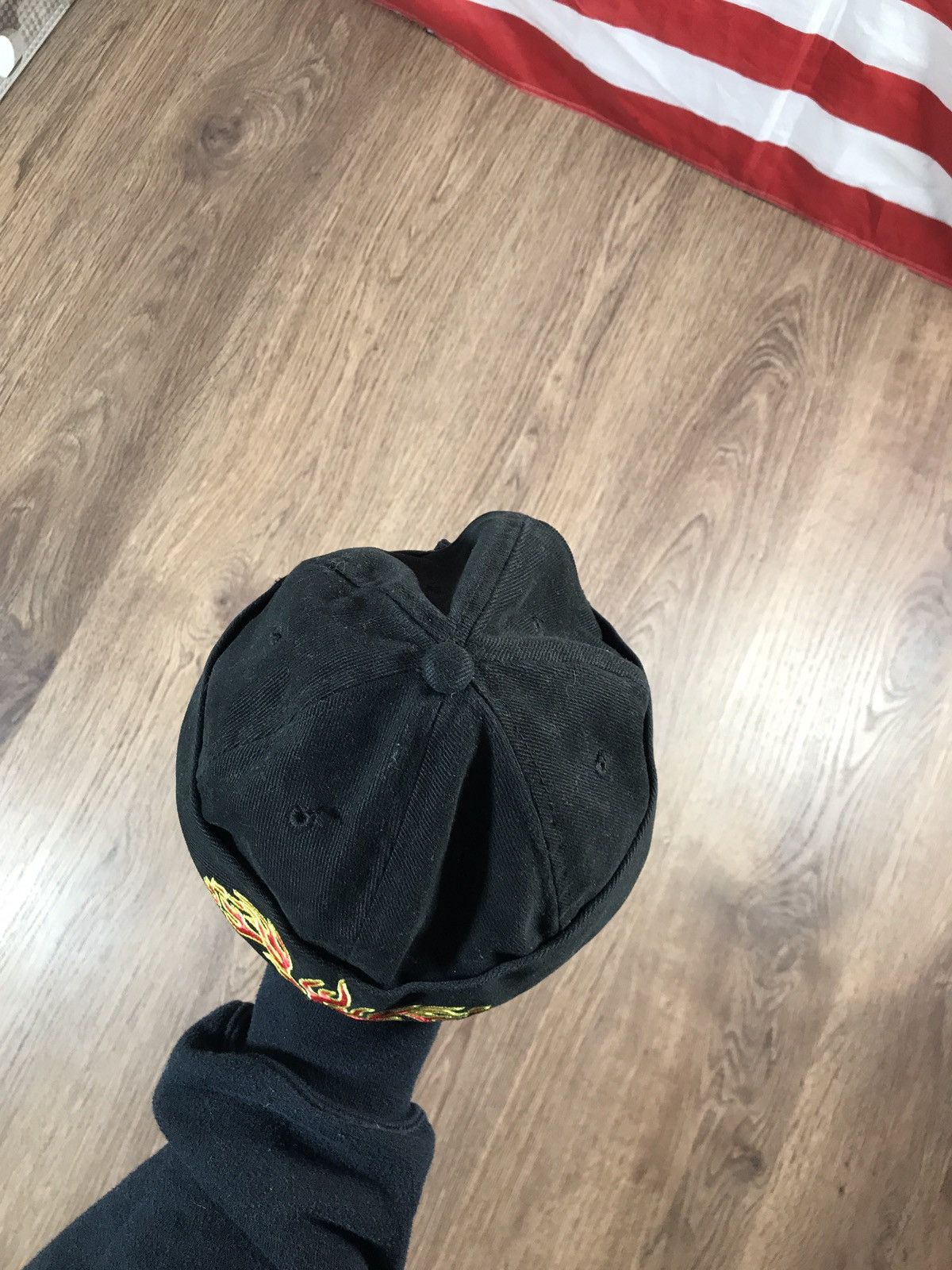Japanese Brand × Vintage Vintage Biker Fire Hat Cap Size ONE SIZE - 6 Thumbnail