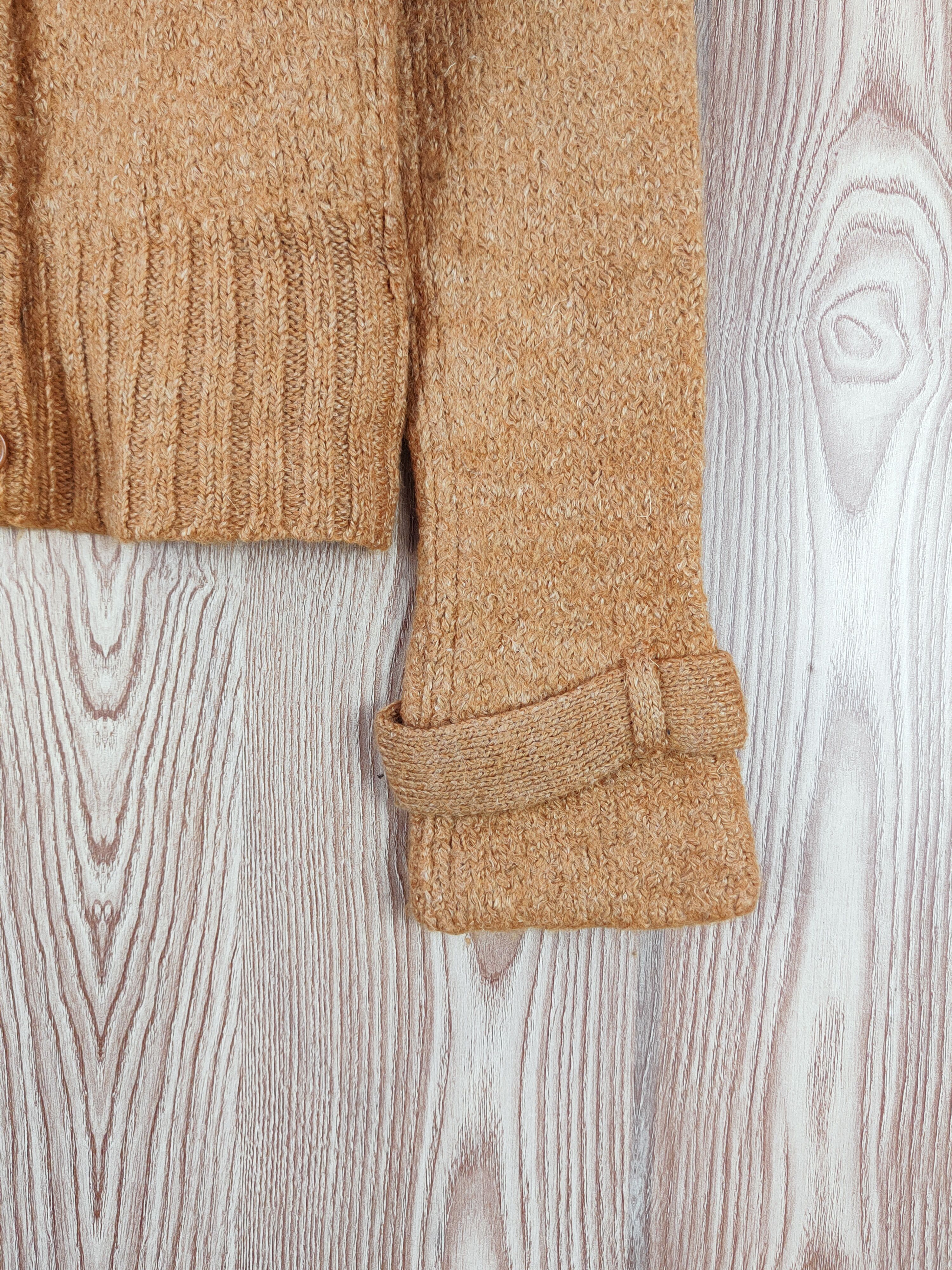 Japanese Brand Allureville Brown Knitwear Crop Top Jackets #W738 Size S / US 4 / IT 40 - 6 Thumbnail