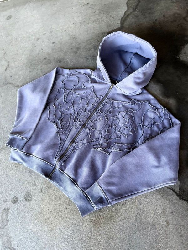 Other Purple Pholoh PhantomTroupe Distressed Zip Up Spider Hoodie Size US XXL / EU 58 / 5 - 3 Thumbnail