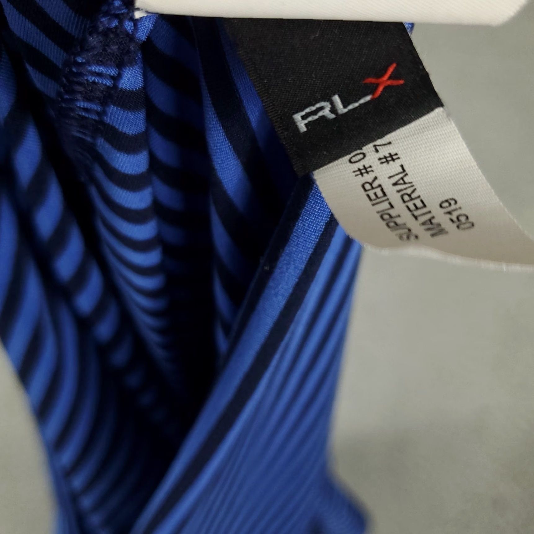 RLX Ralph Lauren RLX Ralph Lauren Polo Shirt Mens Large Blue Striped Golf Short Sleeve Polo Shirt Mens Large Blue Striped Golf Short Sleeve Size US L / EU 52-54 / 3 - 7 Thumbnail