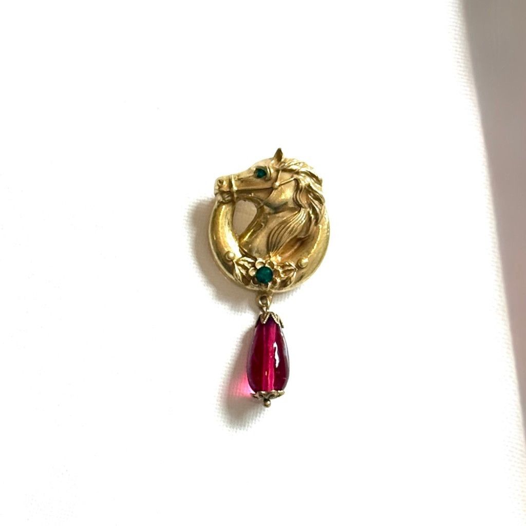 Neiman Marcus NEIMAN MARCUS | Vintage-Style Lion Head Brooch | Gold Tone R Size ONE SIZE - 1 Thumbnail