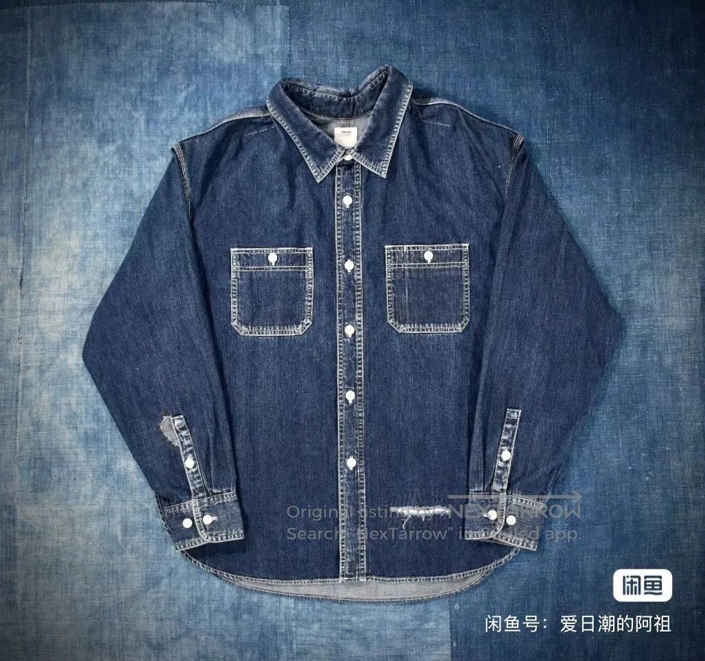 Visvim Visvim Lumber Shirt Dark Indigo Denim. Size US L / EU 52-54 / 3 - 2 Thumbnail
