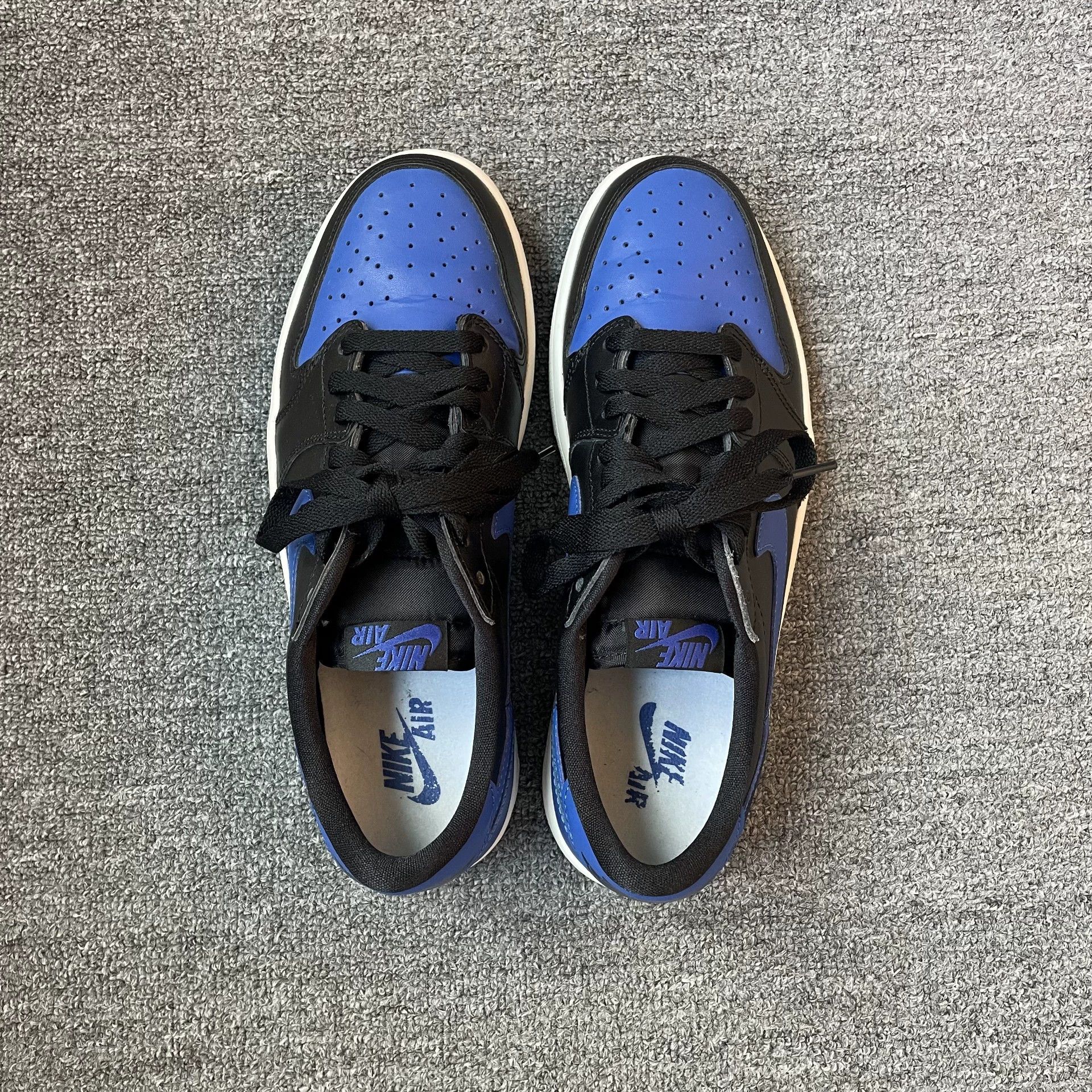 Nike Air Jordan 1 Retro Low Royal Blue Black 43 99N (NB) Size US 10 / EU 43 - 3 Thumbnail