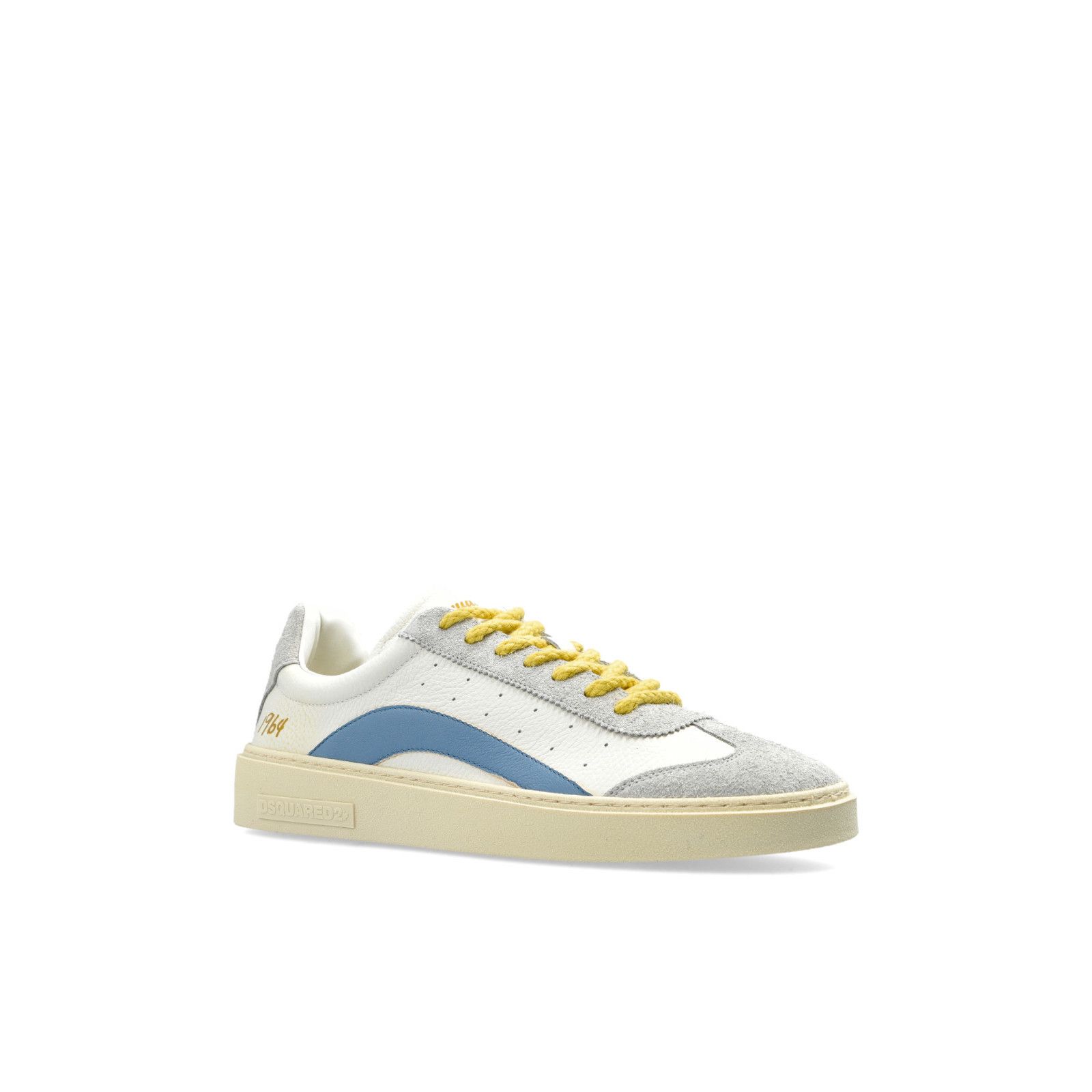 Dsquared2 DSQUARED2 Rider White Leather Sneakers New And Authentic (Me Size US 10.5 / EU 43-44 - 2 Thumbnail