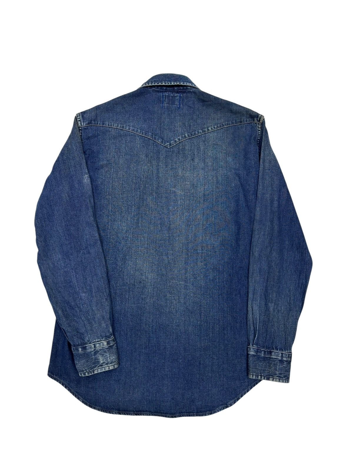 Blue Blue Japan BLUE BLUE JAPAN 🇯🇵 DOUBLE POCKET WESTERN DENIM SHIRT Size US M / EU 48-50 / 2 - 7 Thumbnail