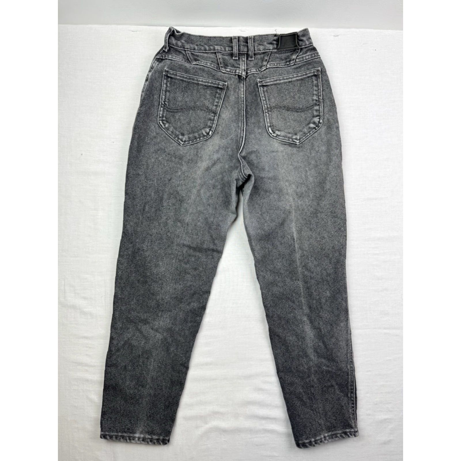 Lee VINTAGE Lee Riders Jeans Women 12 Petite Black Faded Worn Mom High Waist 90s Jeans Mens Womens Girls Size 34" / US 12 / IT 48 - 3 Thumbnail