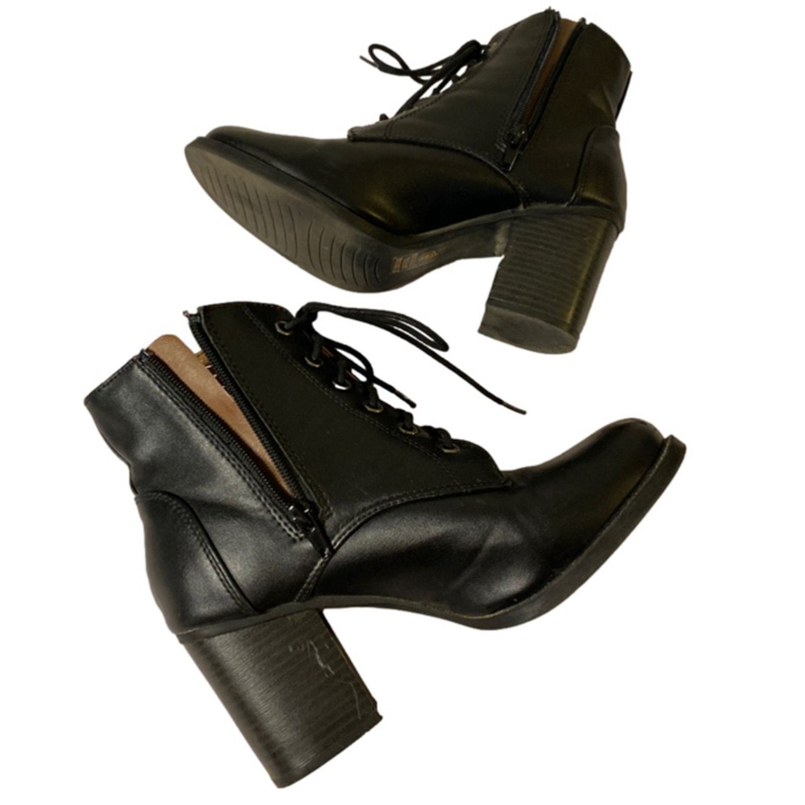 Other Y2K Streetwear Chunky Lace-Up Black Combat Booties Soda 8.5 Size US 8.5 / IT 38.5 - 5 Thumbnail