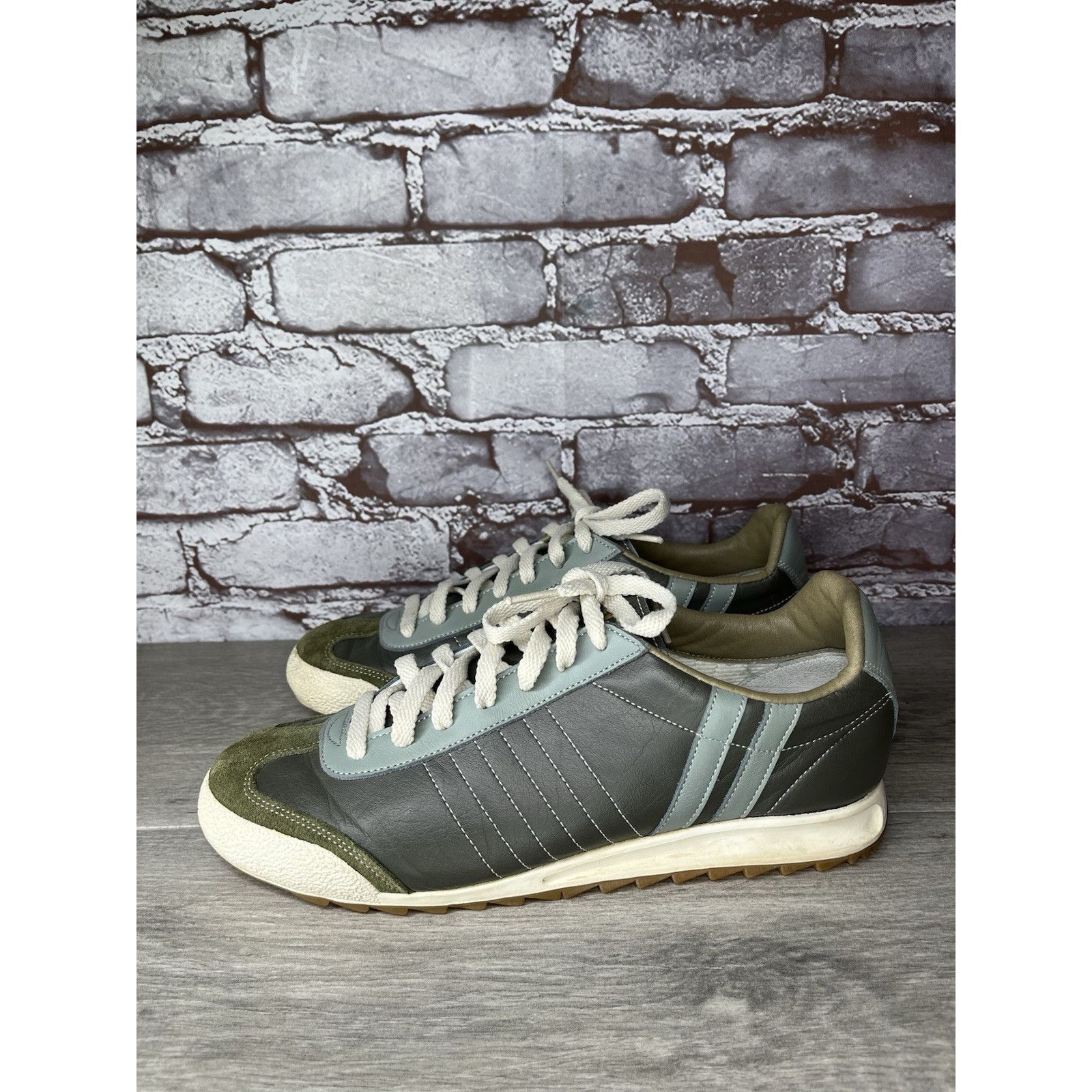 Daniel Patrick Patrick Gray Leather Blue Mesh Athletic Lace Up Shoes Women Size US 11 / IT 41 - 4 Thumbnail