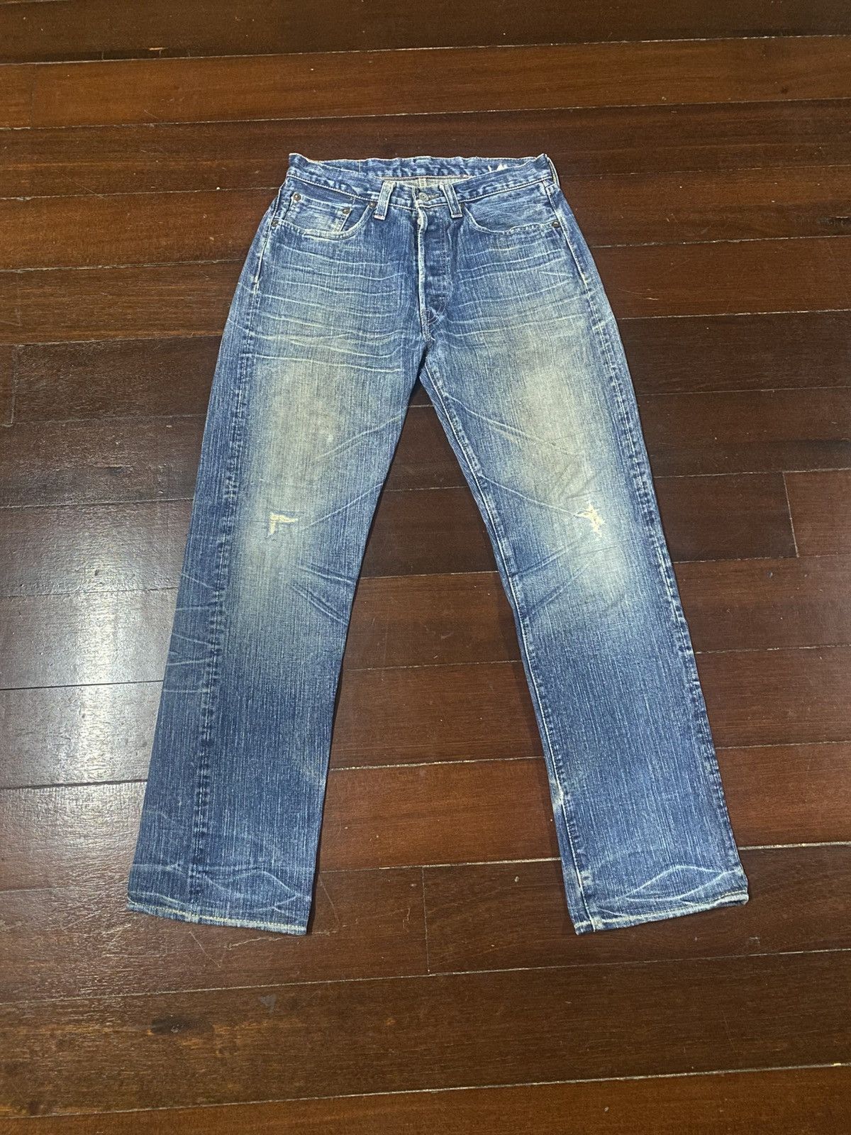Sugar Cane Rare vintage SUGAR CANE OKINAWA JEAN distressed rework boro Size US 31 - 1 Thumbnail