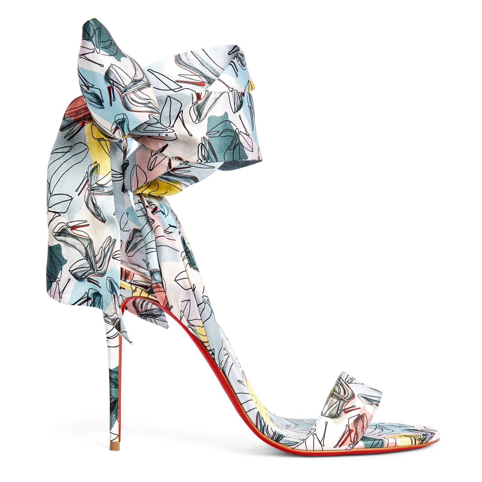 Christian Louboutin Sandale Du Desert 100 Shoes It Up Blue Sandal Heel Pump 39.5 Size US 9.5 / IT 39.5 - 1 Thumbnail