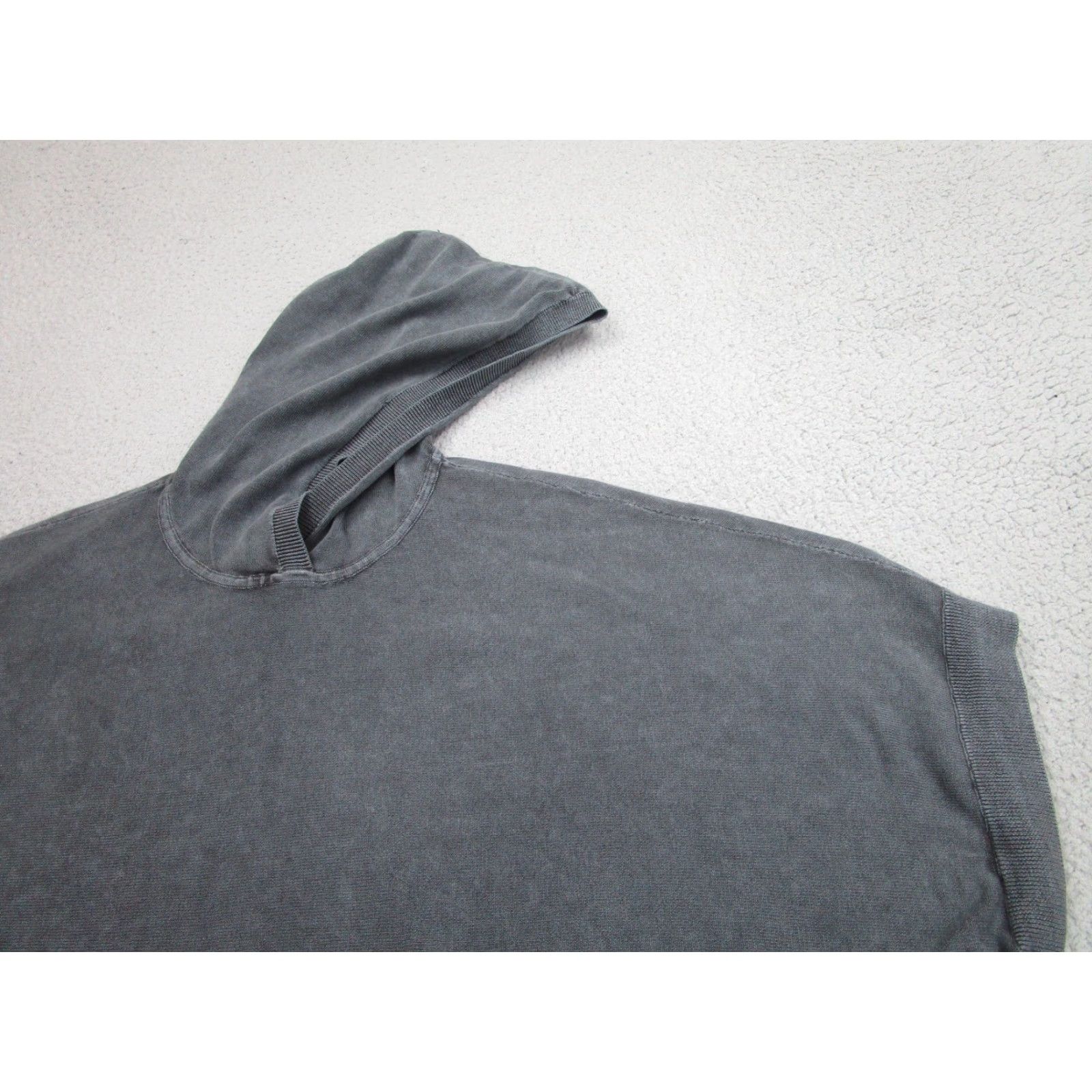 Vintage Barefoot Dreams Cape Sweater Womens One Size Gray Hooded Pockets Oversized BDWES1851 Size ONE SIZE - 2 Thumbnail