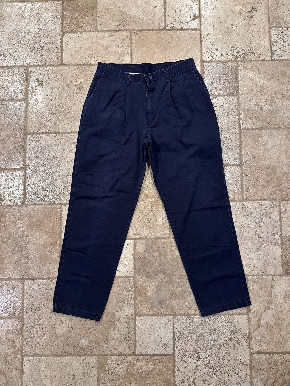 Lee × Vintage Vintage Lee Navy Blue Dress Pants Size US 32 / EU 48 - 7 Thumbnail