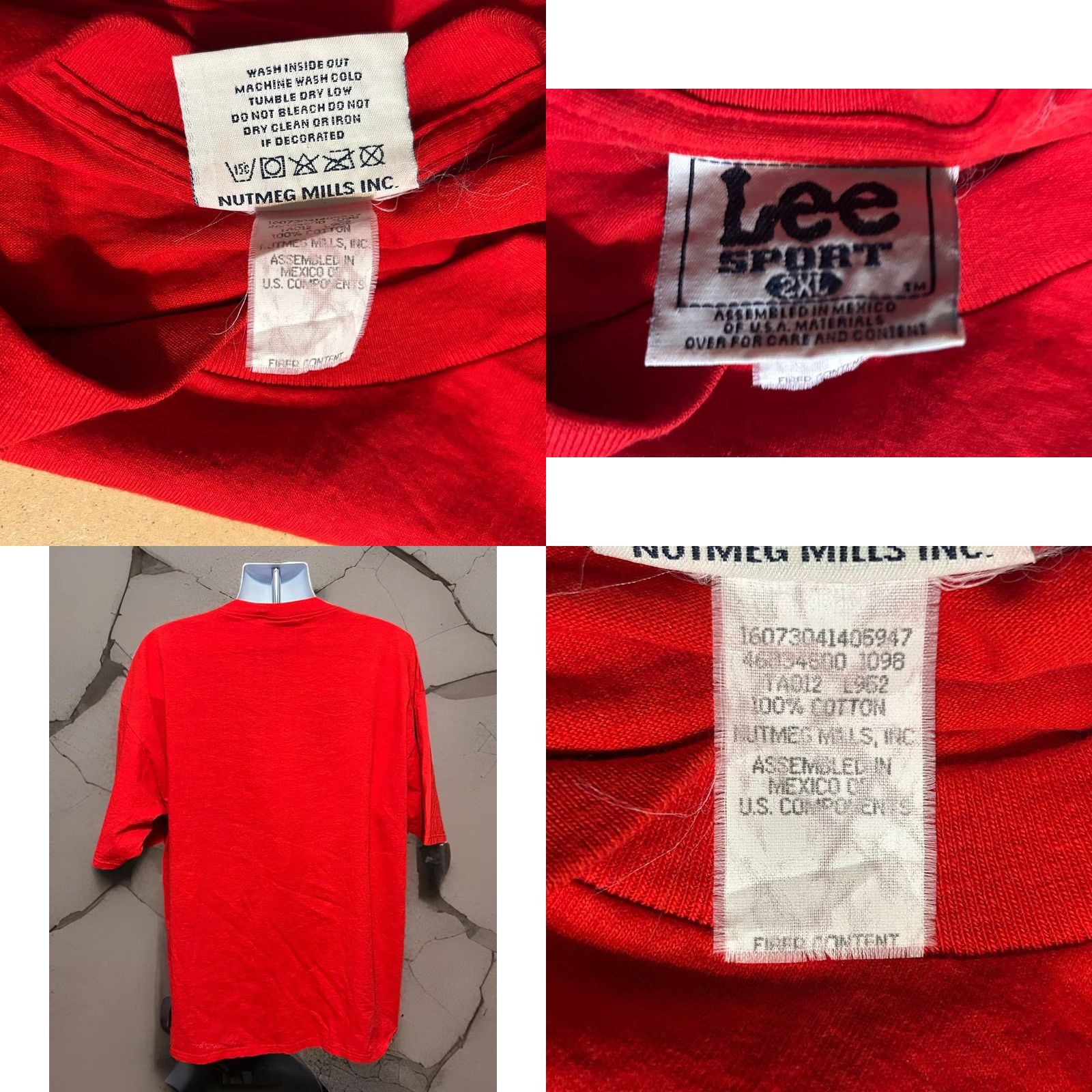 Lee VINTAGE Lee Sports Phillies Shirt Men 2XL Red Short Sleeve Philadelphia Phillies Logo Graphic Print T-Shirt Size US XXL / EU 58 / 5 - 8 Thumbnail