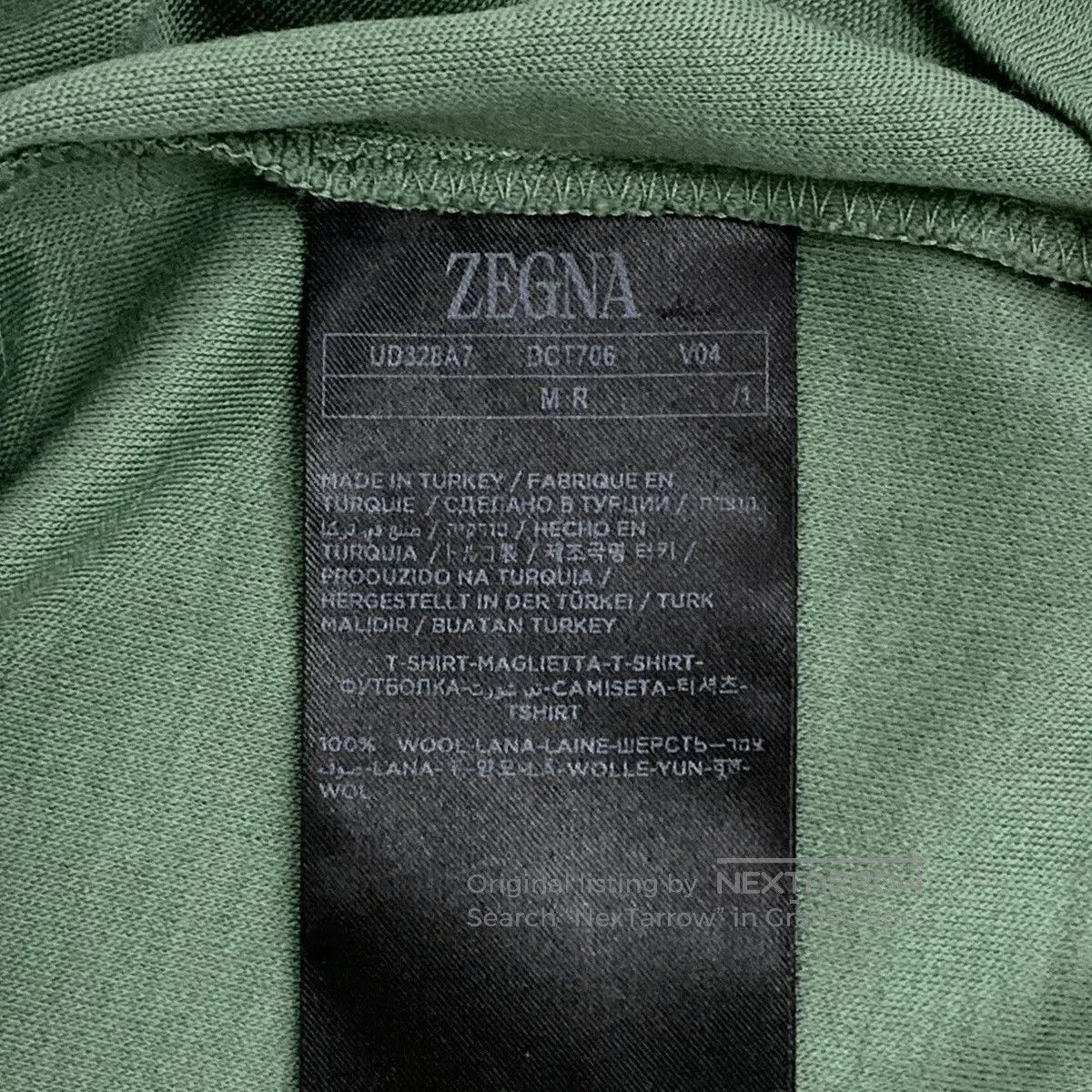 Z Zegna Green Short Sleeve Crewneck Shirt. Size US M / EU 48-50 / 2 - 6 Thumbnail
