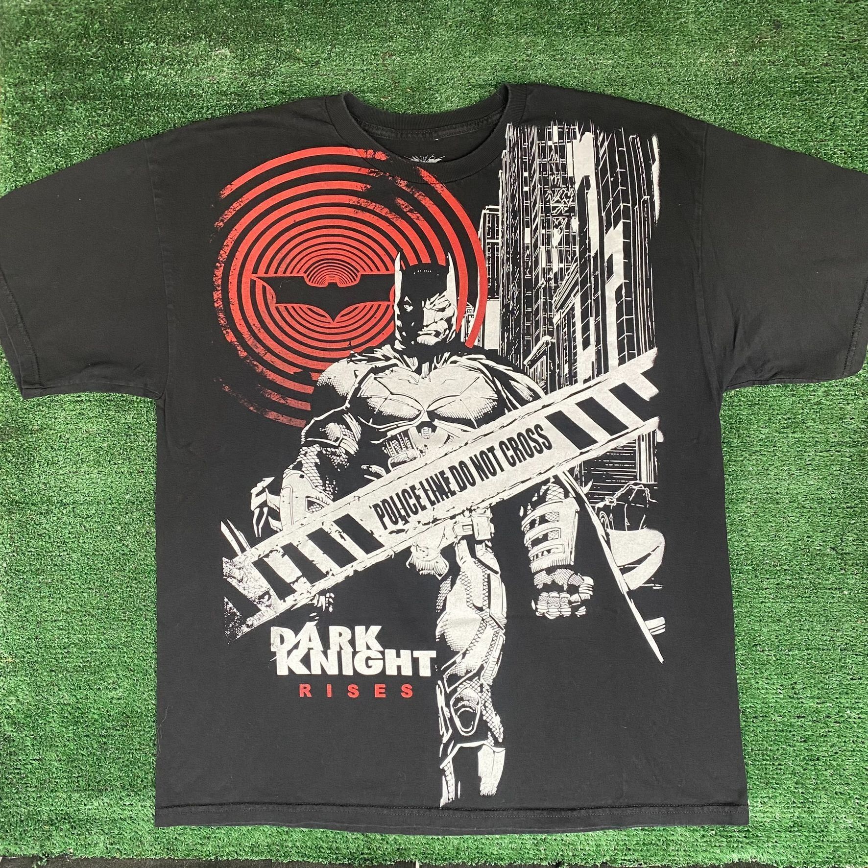 Vintage Y2K Batman AOP Shirt Rare All Over Print Dark Knight