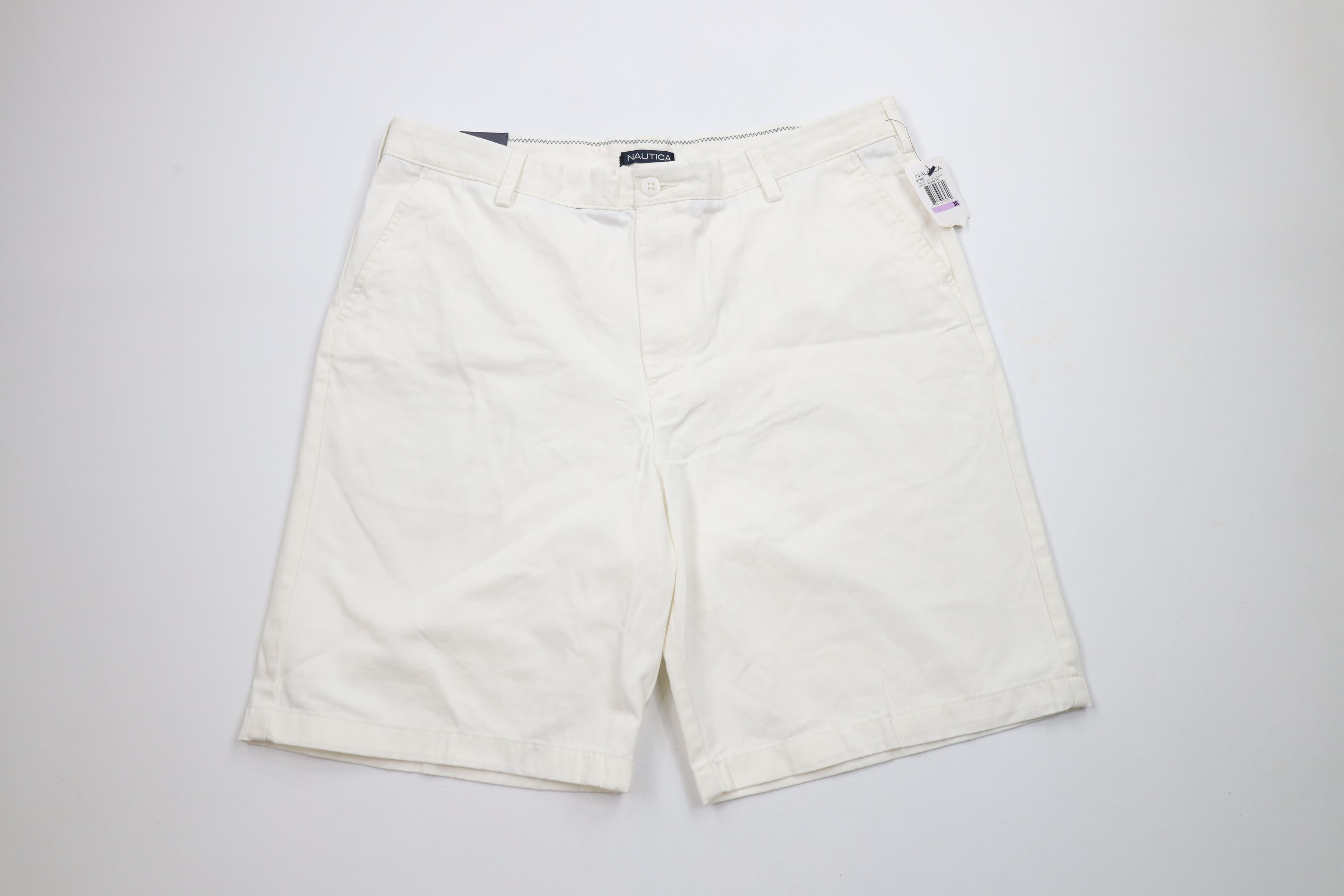 Nautica × Vintage Deadstock Vintage Nautica Cotton Chino Golf Shorts White Size US 38 / EU 54 - 1 Thumbnail