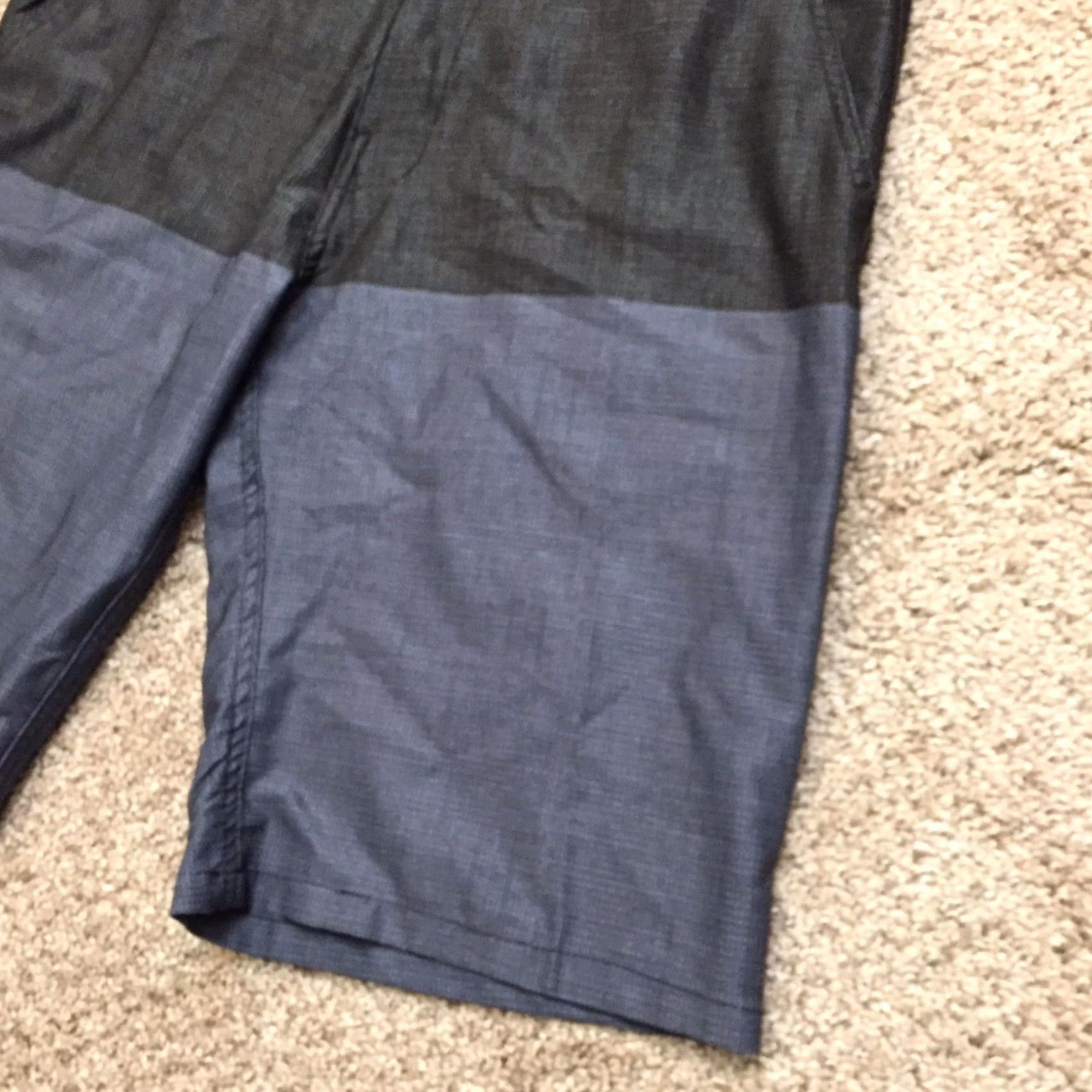 Burnside Burnside Mens Regular Chino Shorts - 32 Black Gray Polyester Size US 32 / EU 48 - 3 Thumbnail