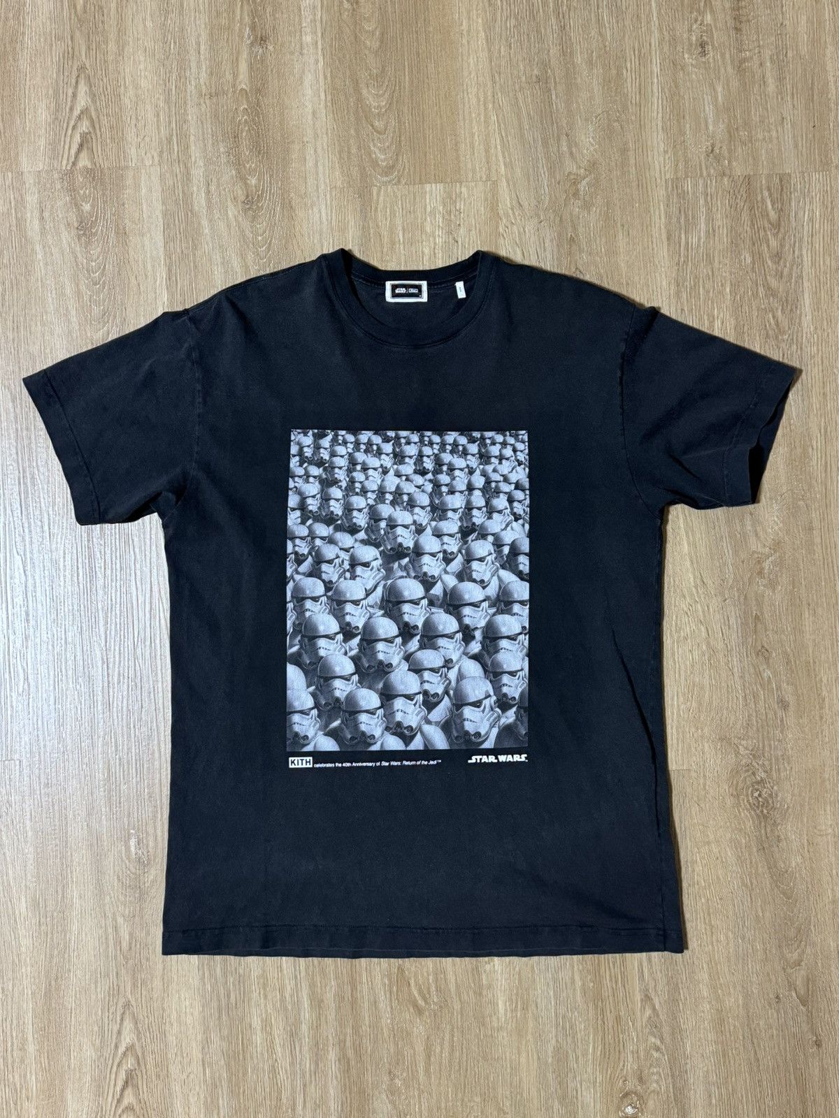 Kith × Star Wars STAR WARS x KITH STORMTROOPER VINTAGE TEE BLACK M 