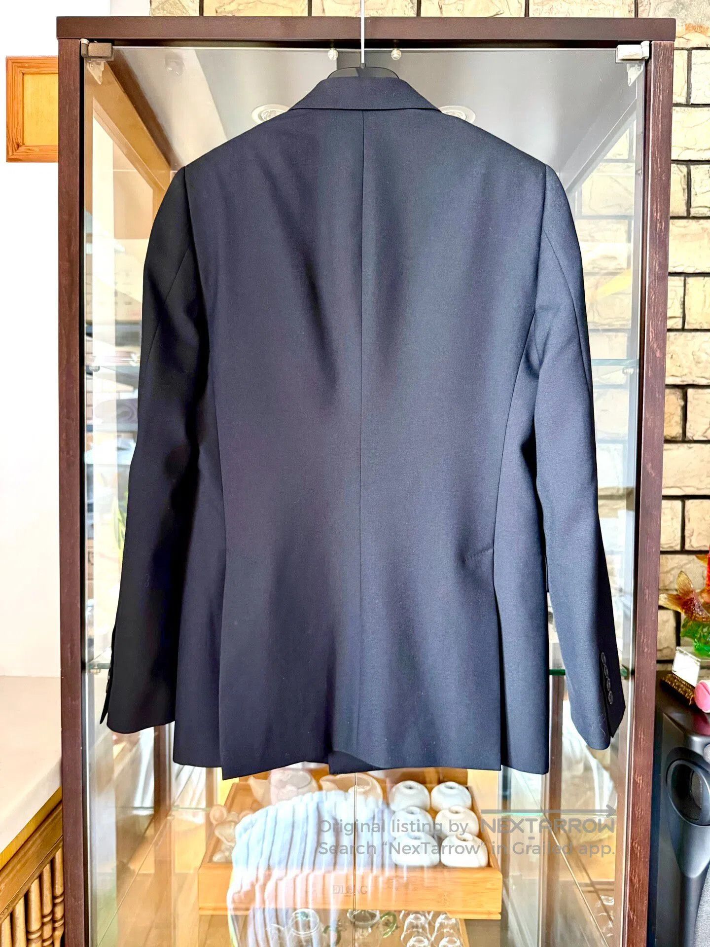 Celine CELINE Black Classic Peak Lapel Double-Breasted Blazer| Size US S / EU 44-46 / 1 - 3 Thumbnail