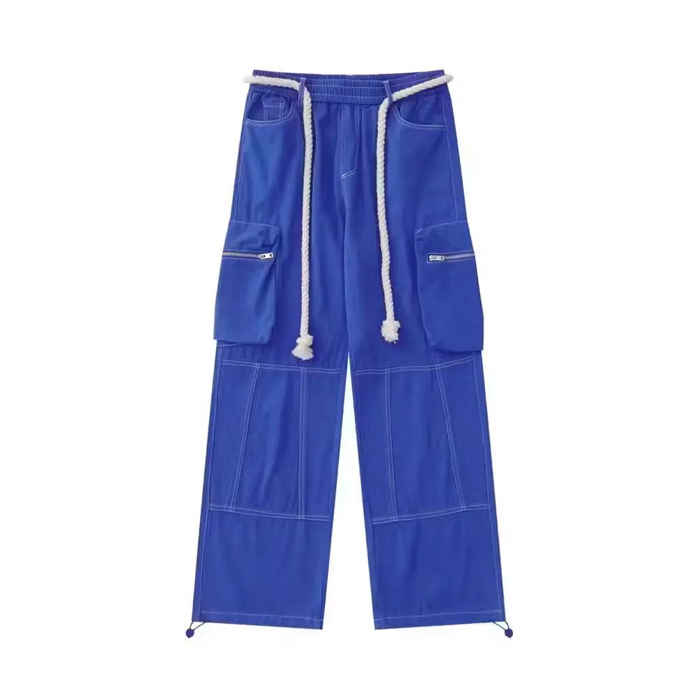 image of Vintage Workwear Multi Pocket Denim Pants in Blue, Men's (Size 32)