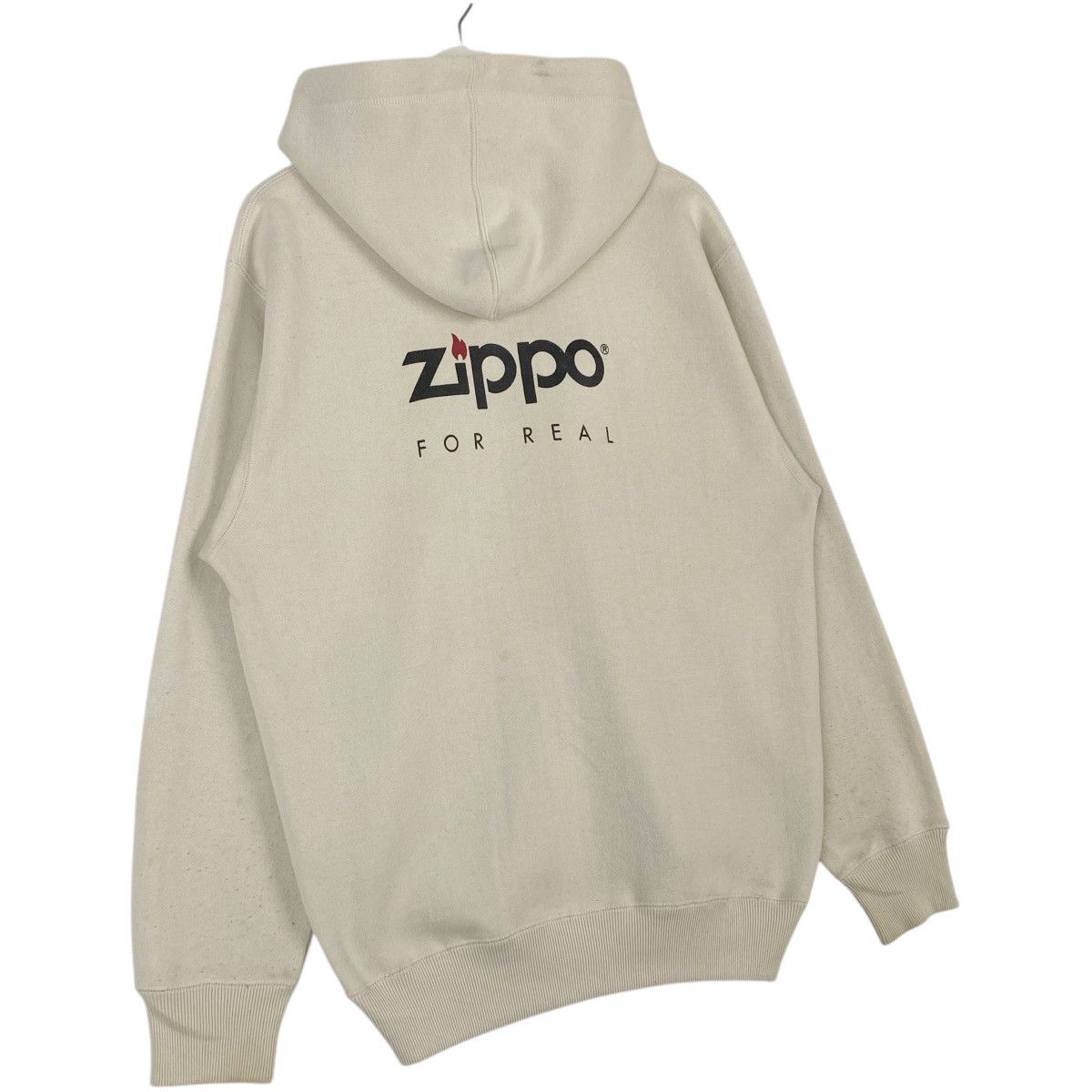 Vintage Vintage Zippo Hoodie Full Zip Sweater White Pullover Size L Size US L / EU 52-54 / 3 - 7 Thumbnail
