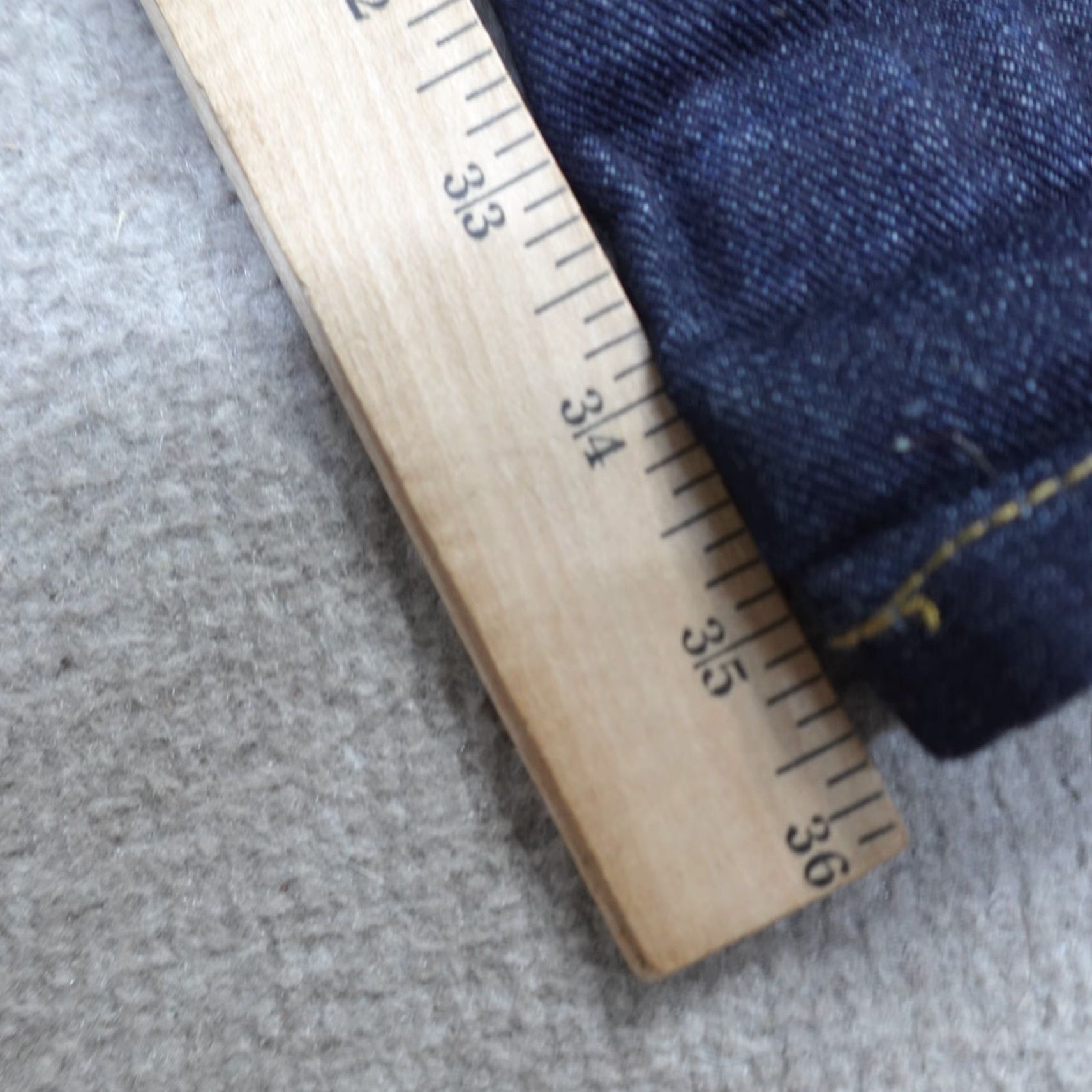 Vintage Naked & Famous Denim Jeans 30 x 36 Blue Left Hand Twill Selvedge Skinny Guy Size US 30 / EU 46 - 3 Thumbnail