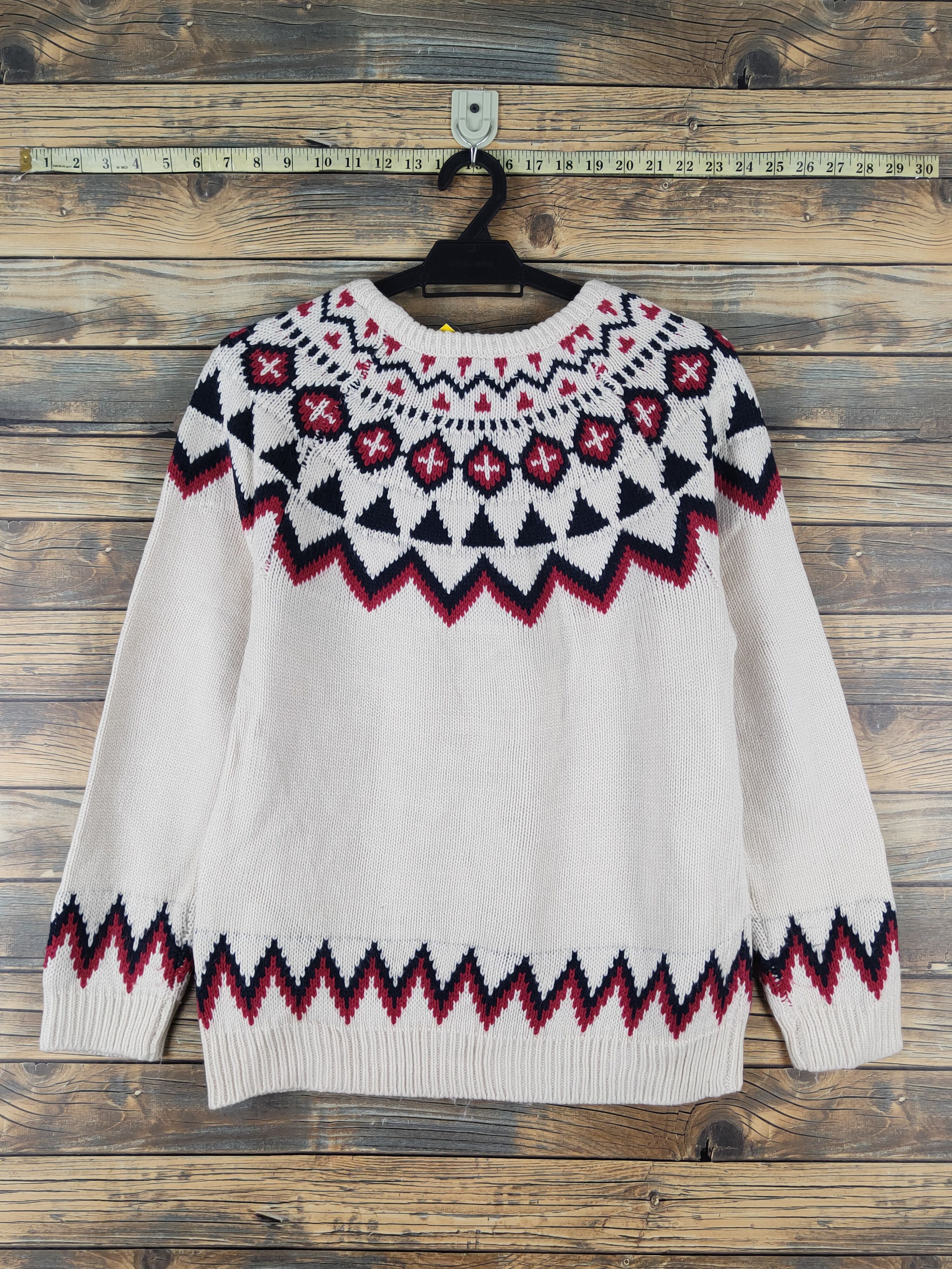 Homespun Knitwear × Japanese Brand × Vintage Local Motion Ivory Knitwear Sweatshirt #W1629 Size S / US 4 / IT 40 - 7 Thumbnail