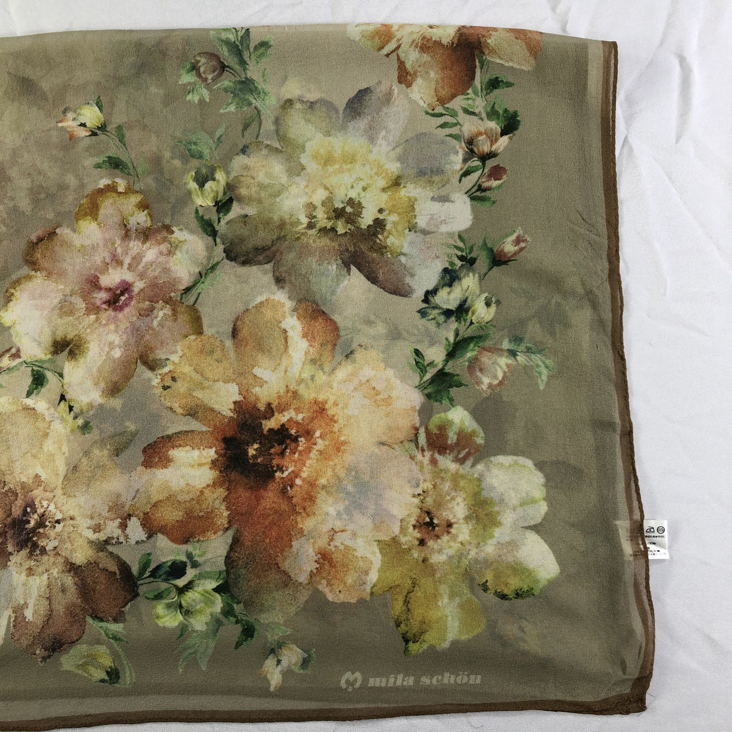 Mila Schon × Vintage Vintage Mila Schon Silk Scarf Size ONE SIZE - 4 Thumbnail