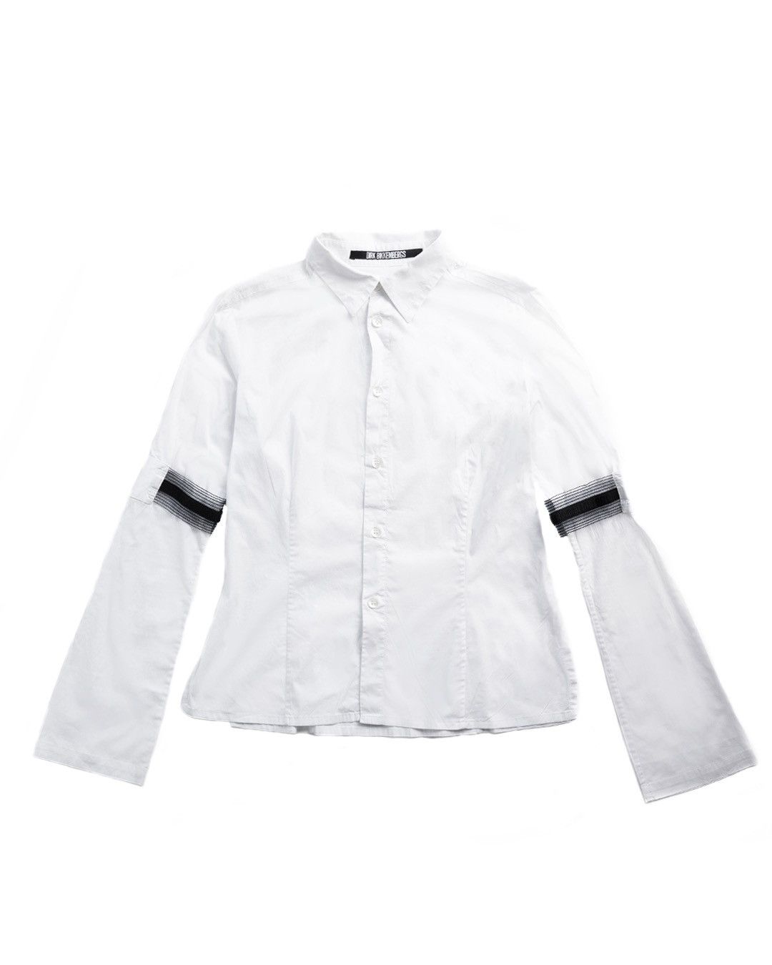 image of Dirk Bikkembergs Early 2000S Armband Shirt ⁣ in White, Women's (Size Small)