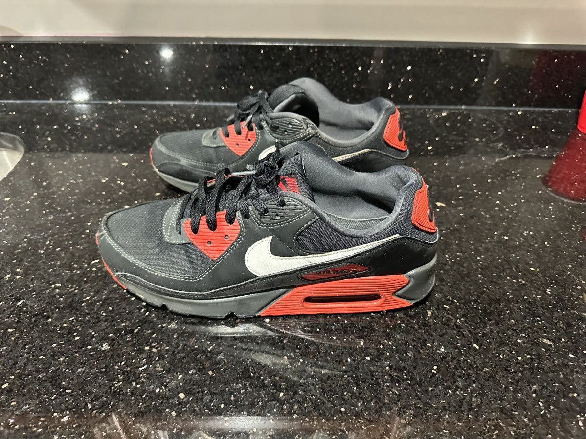 Nike Nike Air Max 90 Anthracite Mystic Red Size US 12 / EU 45 - 1 Thumbnail