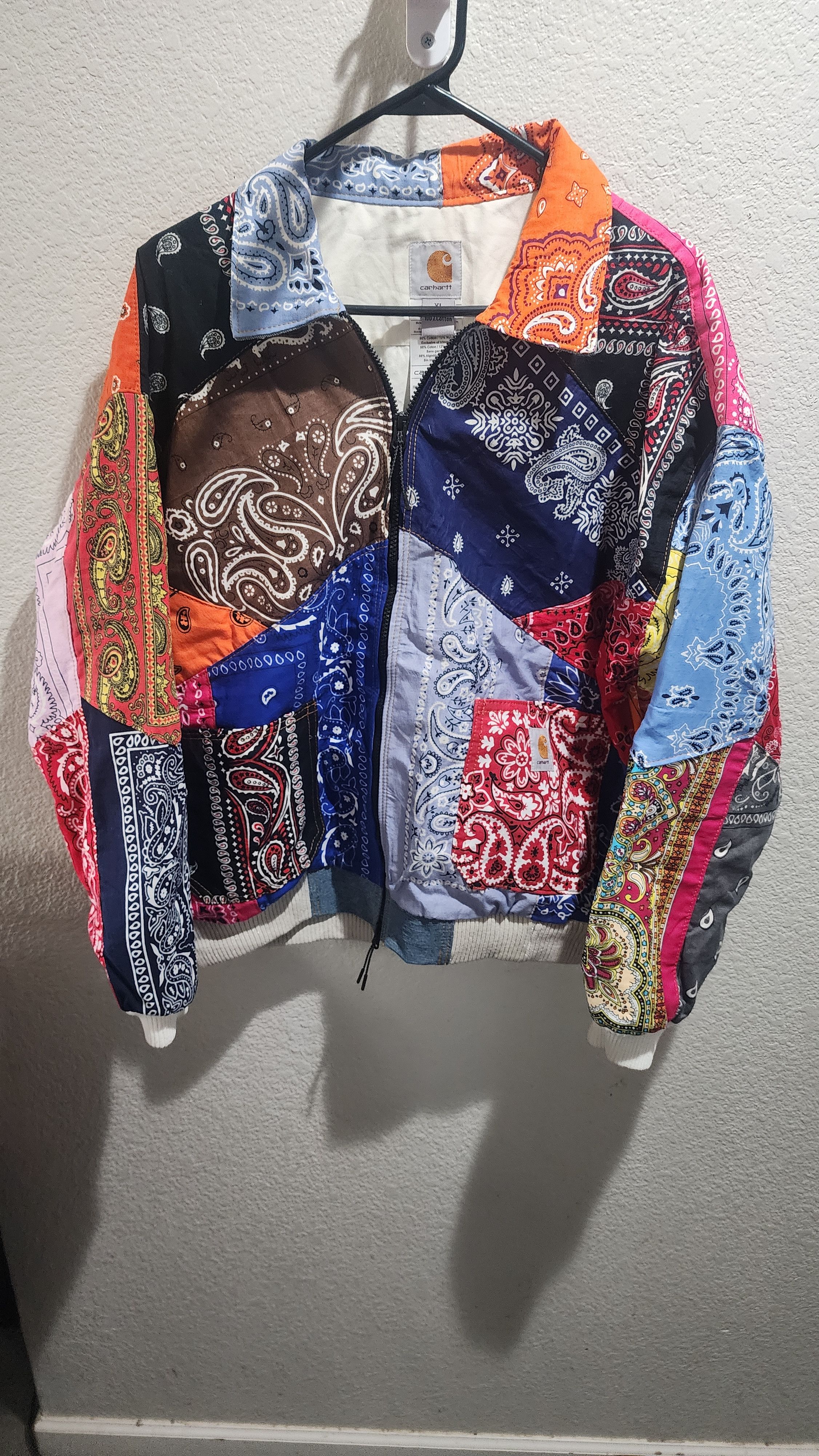 Carhartt Custom Carhartt Bandana Paisley Jacket Size US XL / EU 56 / 4 - 1 Thumbnail