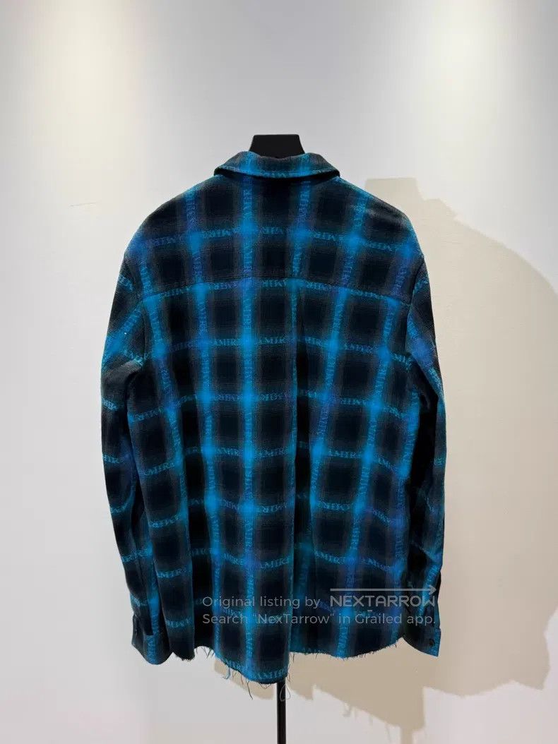 Amiri Amiri Blue and black plaid shirt jacket Size US S / EU 44-46 / 1 - 2 Thumbnail