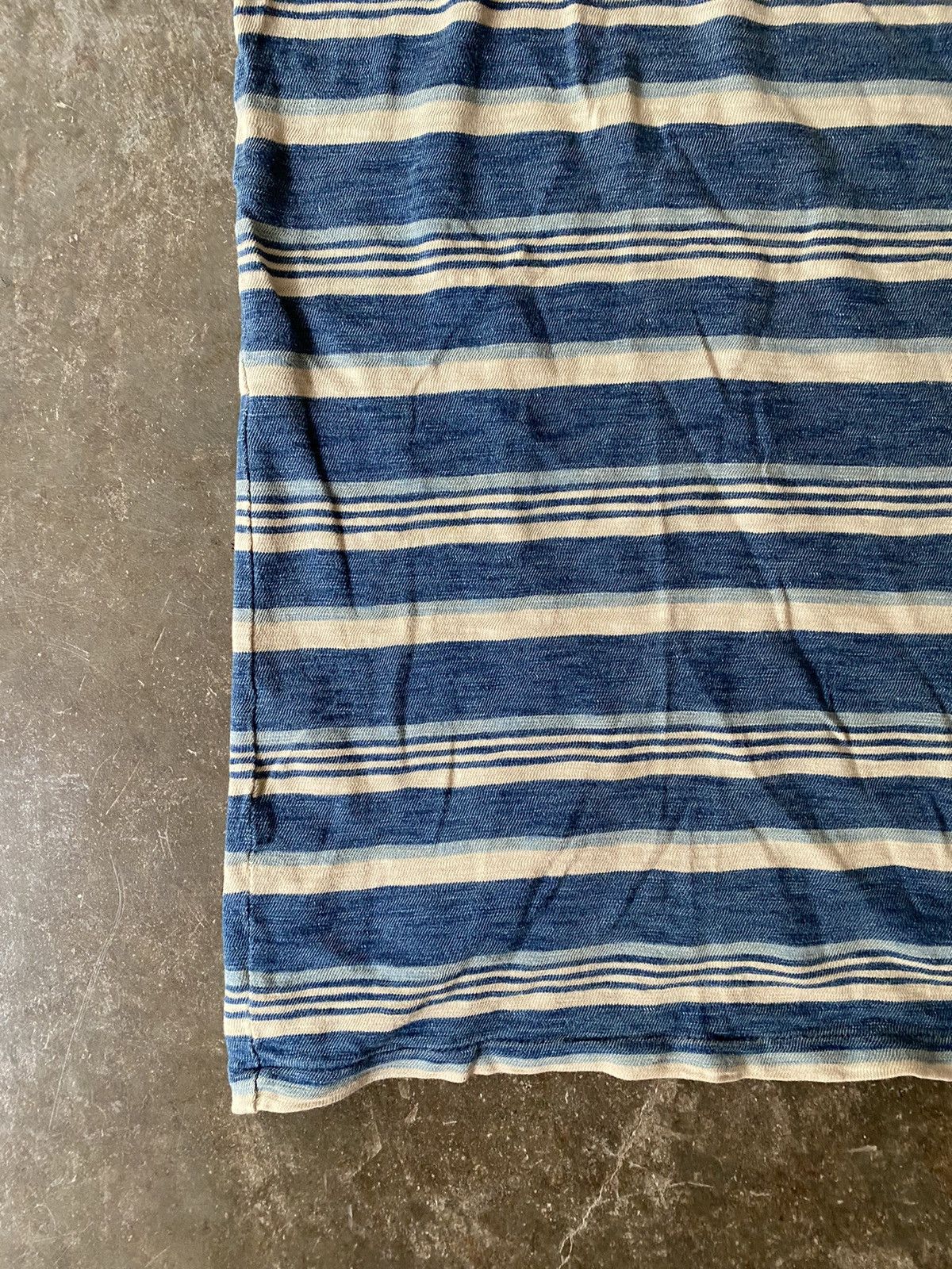 RRL Ralph Lauren RRL Indigo Striped Pocket Tee Kapital Visvim Levis Size US L / EU 52-54 / 3 - 4 Thumbnail