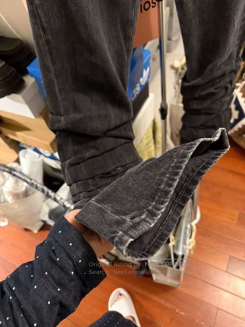 Acne Studios Acne Studios Washed Black Gray Flared Jeans Size US 34 / EU 50 - 4 Thumbnail