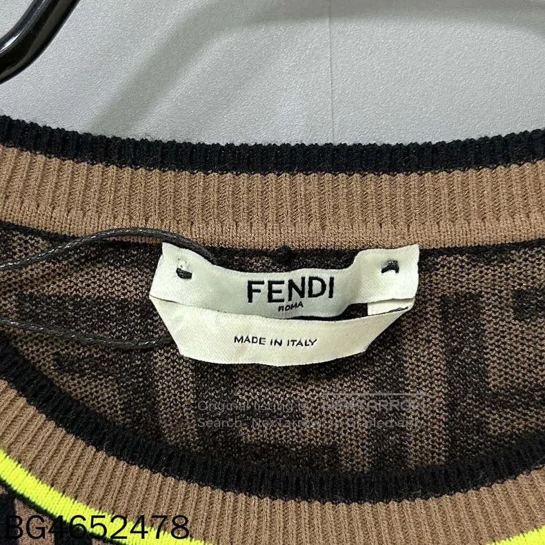 Fendi Fendi Embroidered Monogram All-over Print Knit Top Size XXS / US 00 / IT 34 - 6 Thumbnail