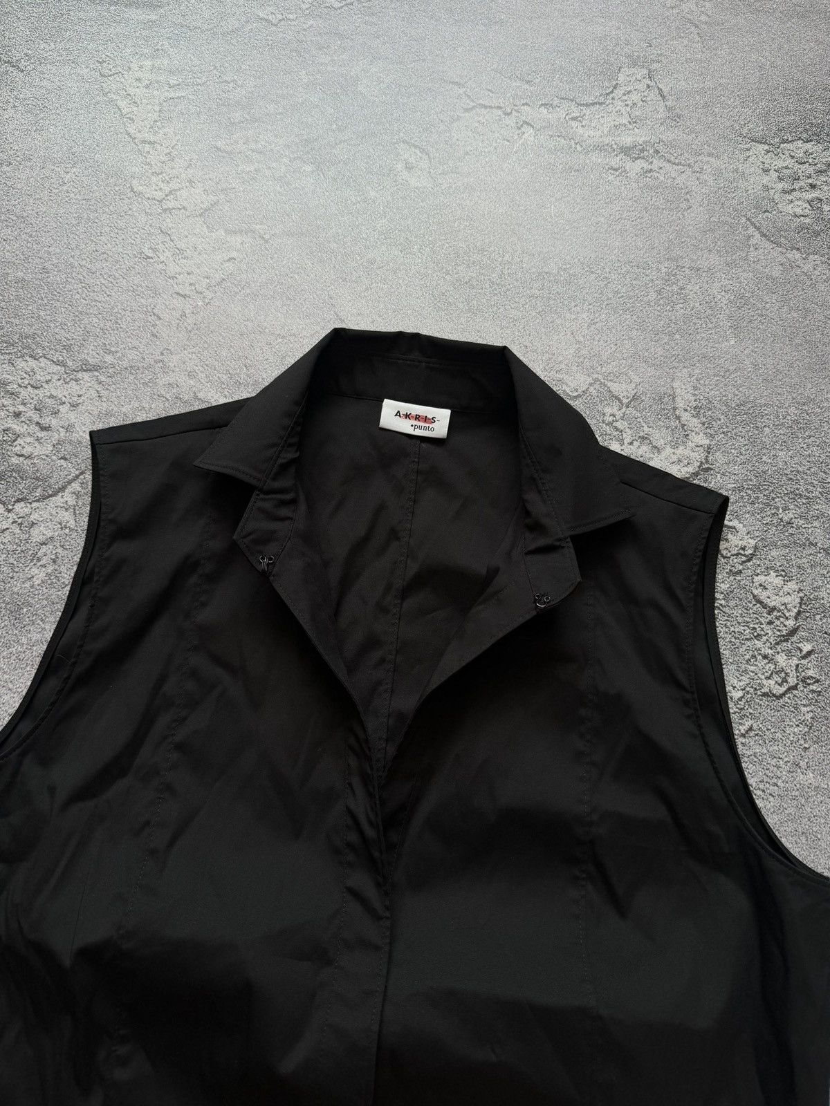 Akris × Designer Akris punto USA10/F42 black top sleeveless blouse shirt vest Size M / US 6-8 / IT 42-44 - 11 Thumbnail