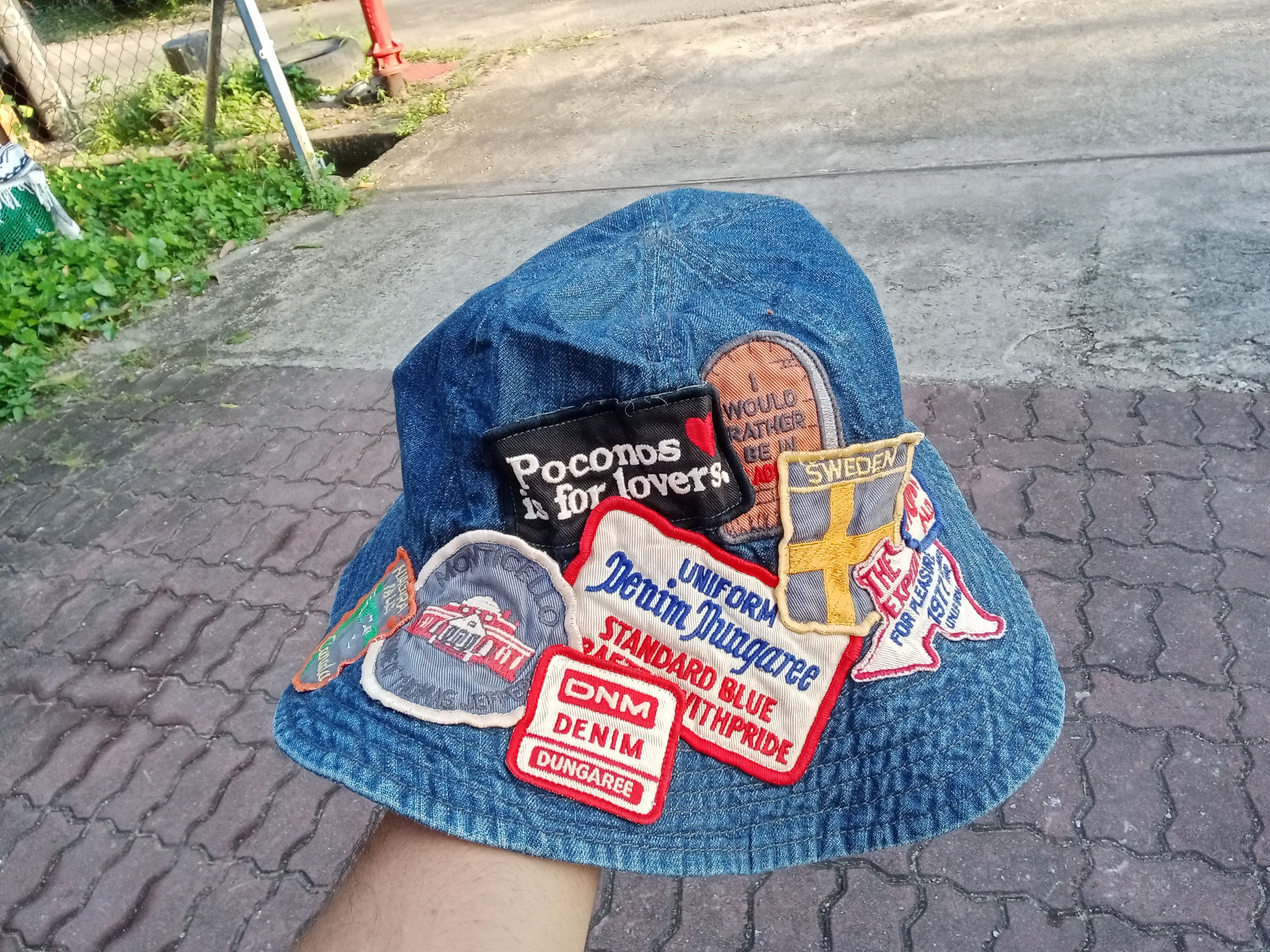 Vintage Vintage Bucket Hats Dungaree Size ONE SIZE - 1 Thumbnail