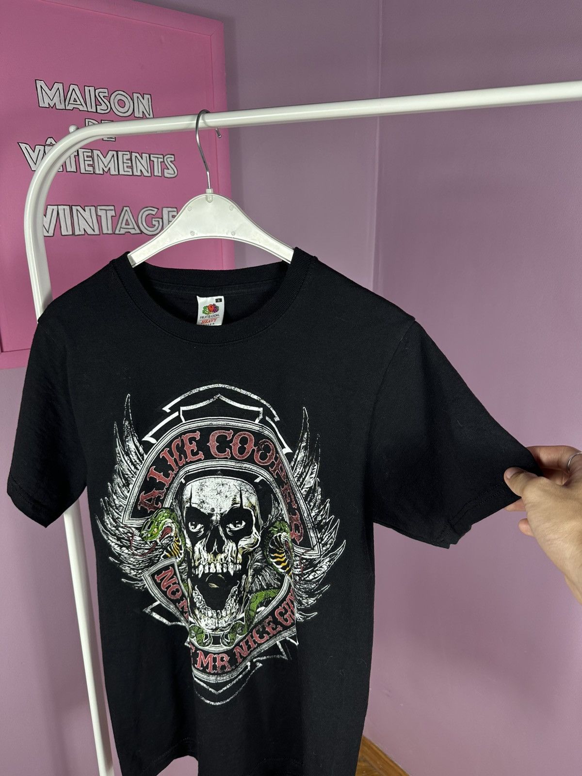 Fruit Of The Loom Alice Cooper TShirt 2011 Tour No More Mr Nice Guy Band Size US S / EU 44-46 / 1 - 5 Thumbnail