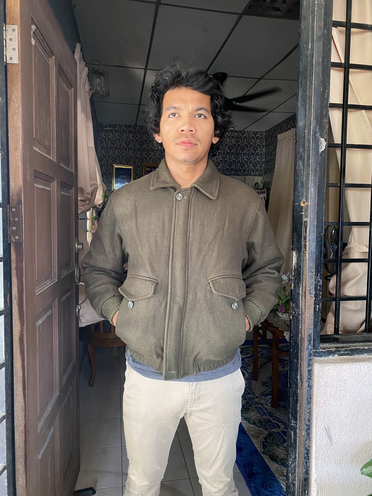 The North Face × Vintage STEAL💥OFFER ME ‼️VTG The North Face Wool Bomber Jacket Size US M / EU 48-50 / 2 - 18 Thumbnail