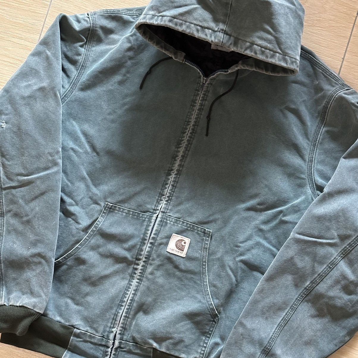 Carhartt × Vintage Late 90’s Carhartt Detroit Hoodie Size US XL / EU 56 / 4 - 2 Thumbnail