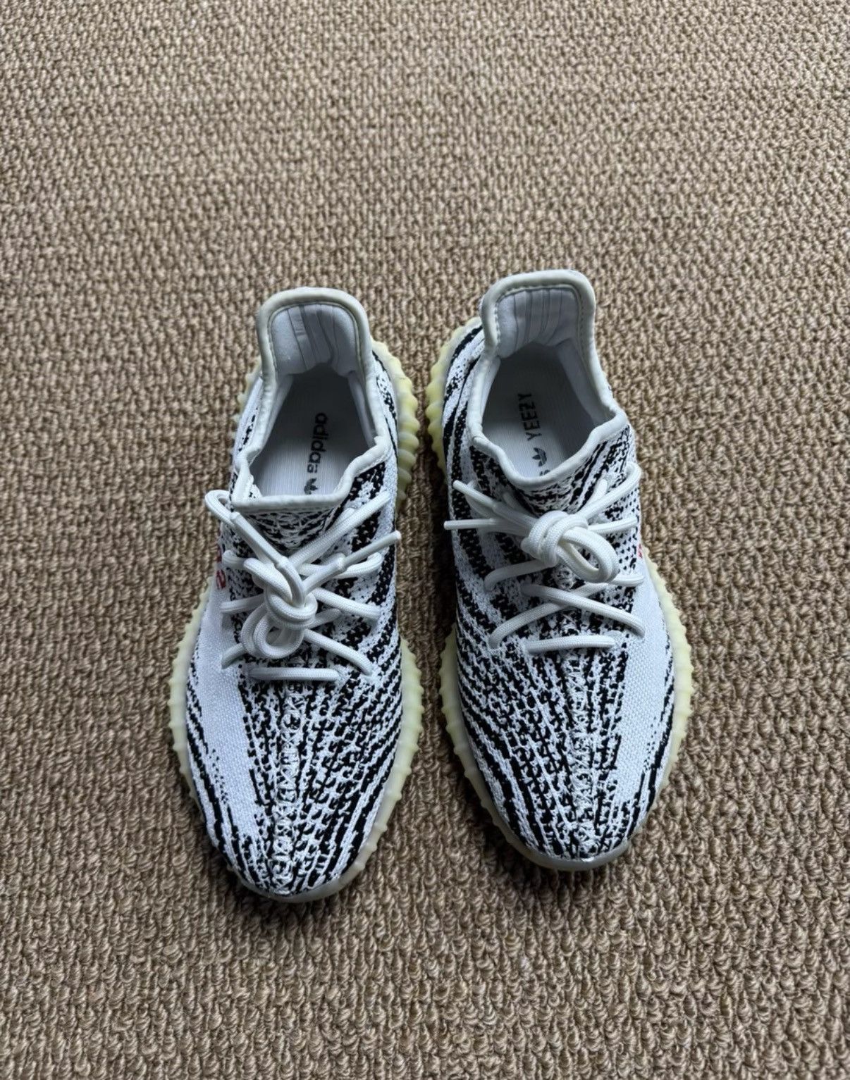 Adidas Adidas Yeezy 350 Zebra 2020 CP9654 K37 Size US 6.5 / EU 39-40 - 2 Thumbnail
