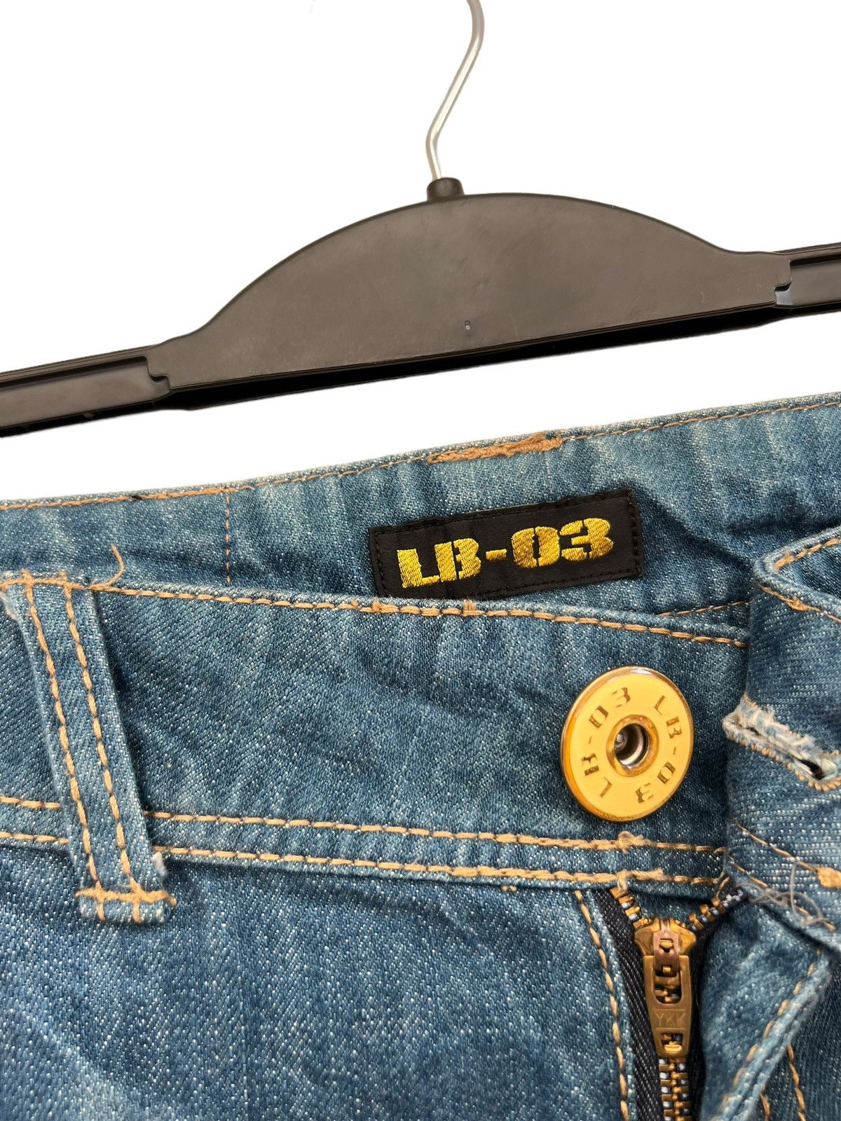 Vintage Vintage LB-03 Japan Dirty Muddy Denim Wide Leg Jeans Size US 30 / EU 46 - 7 Thumbnail
