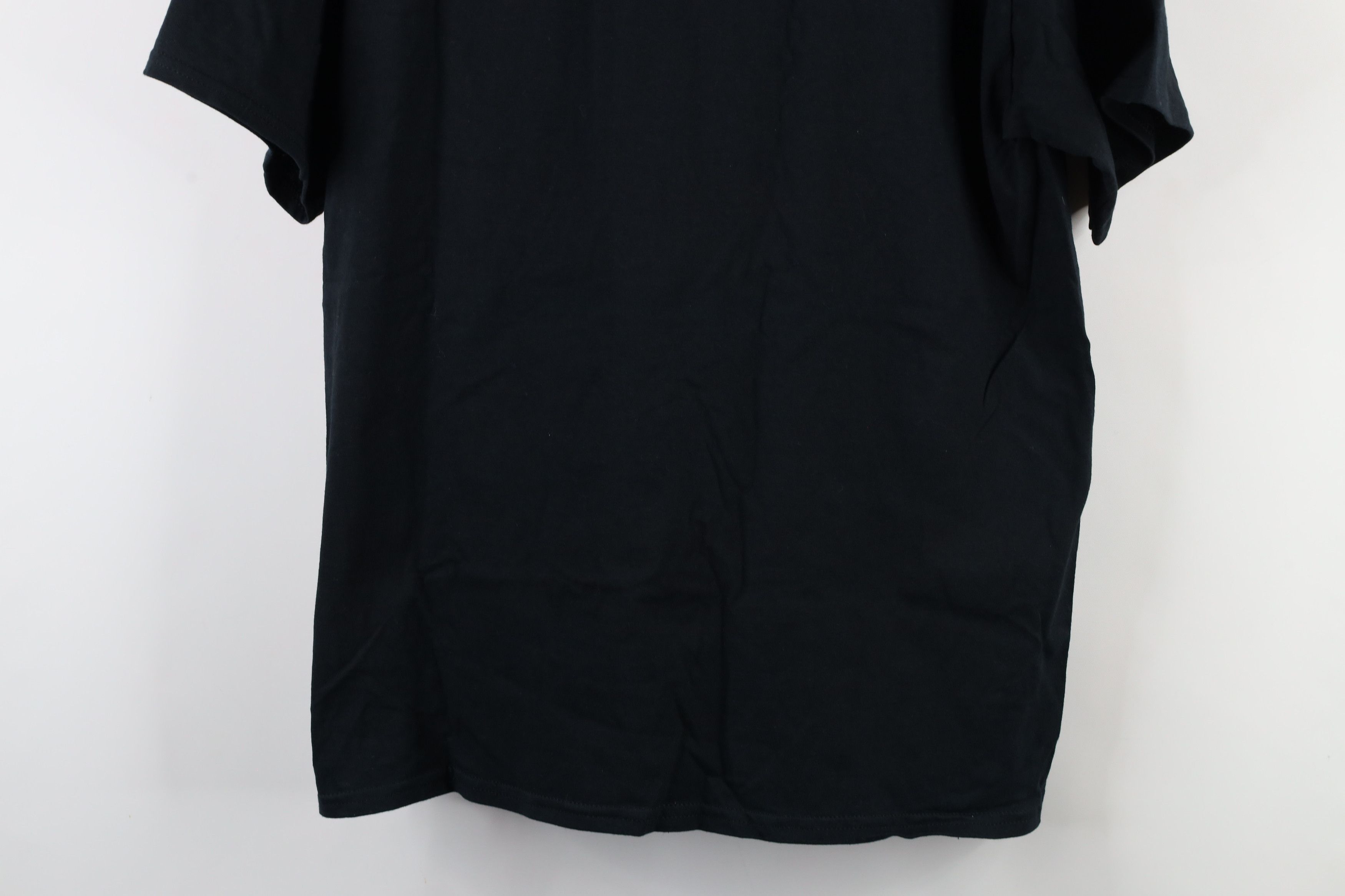 Vintage Vintage 90s Streetwear Heavyweight Cotton T-Shirt Black Size US L / EU 52-54 / 3 - 10 Thumbnail