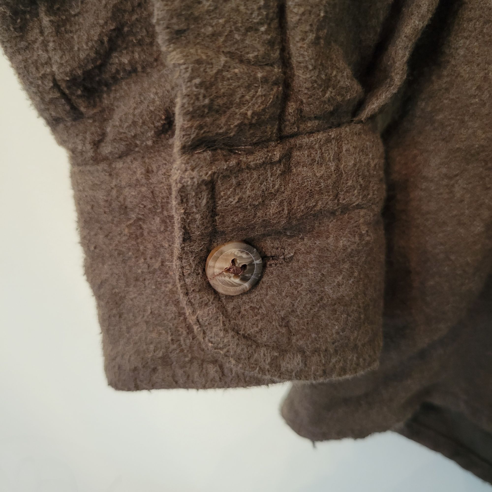 Vintage C.E. Schmidt 2X Workwear Shirt Olive Green Heavyweight Flann Size US XXL / EU 58 / 5 - 5 Thumbnail