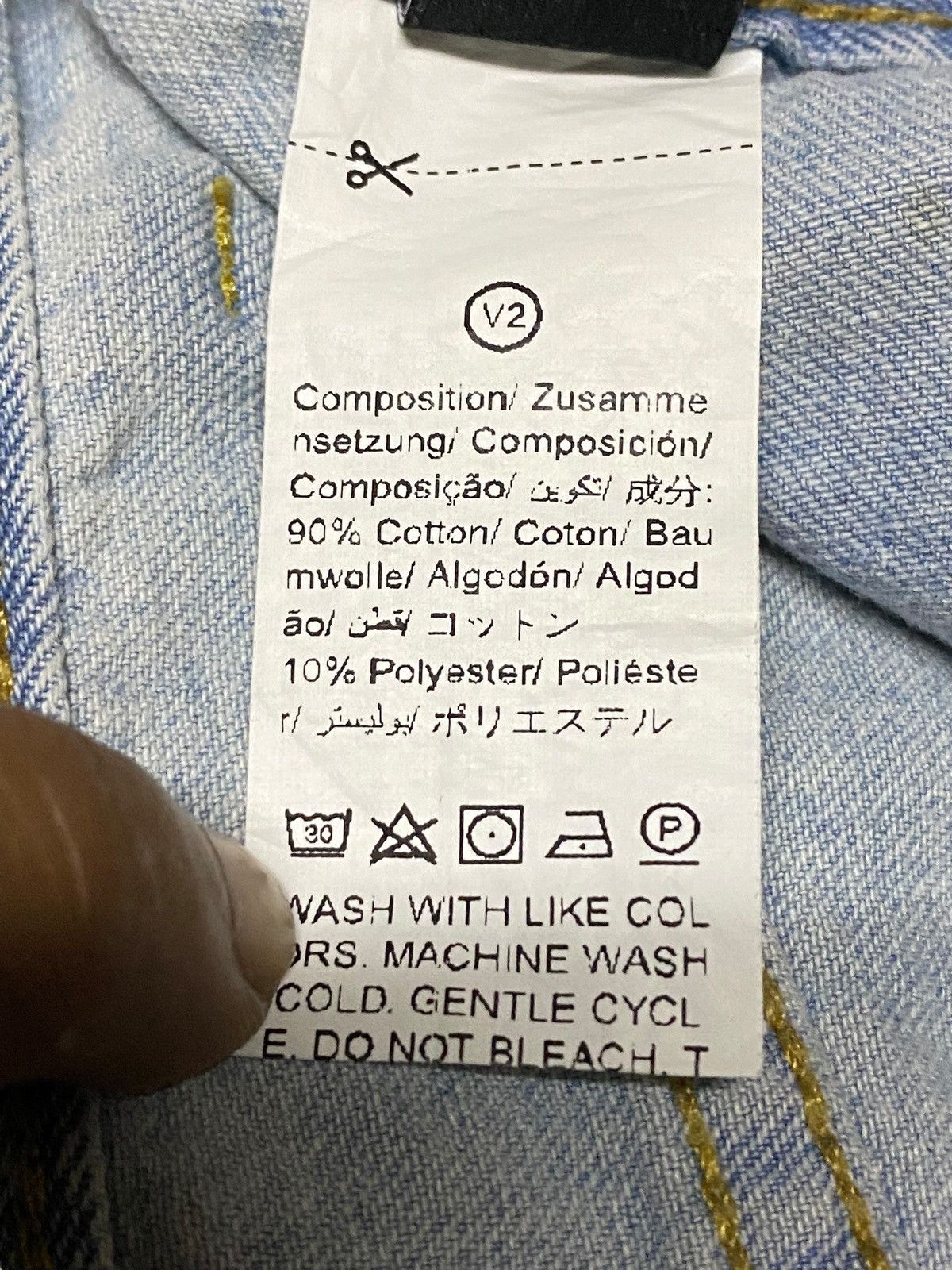 Japanese Brand Dazy Wide Leg Light Wash Jeans Minimalist Korean Style Size US 30 / EU 46 - 12 Thumbnail