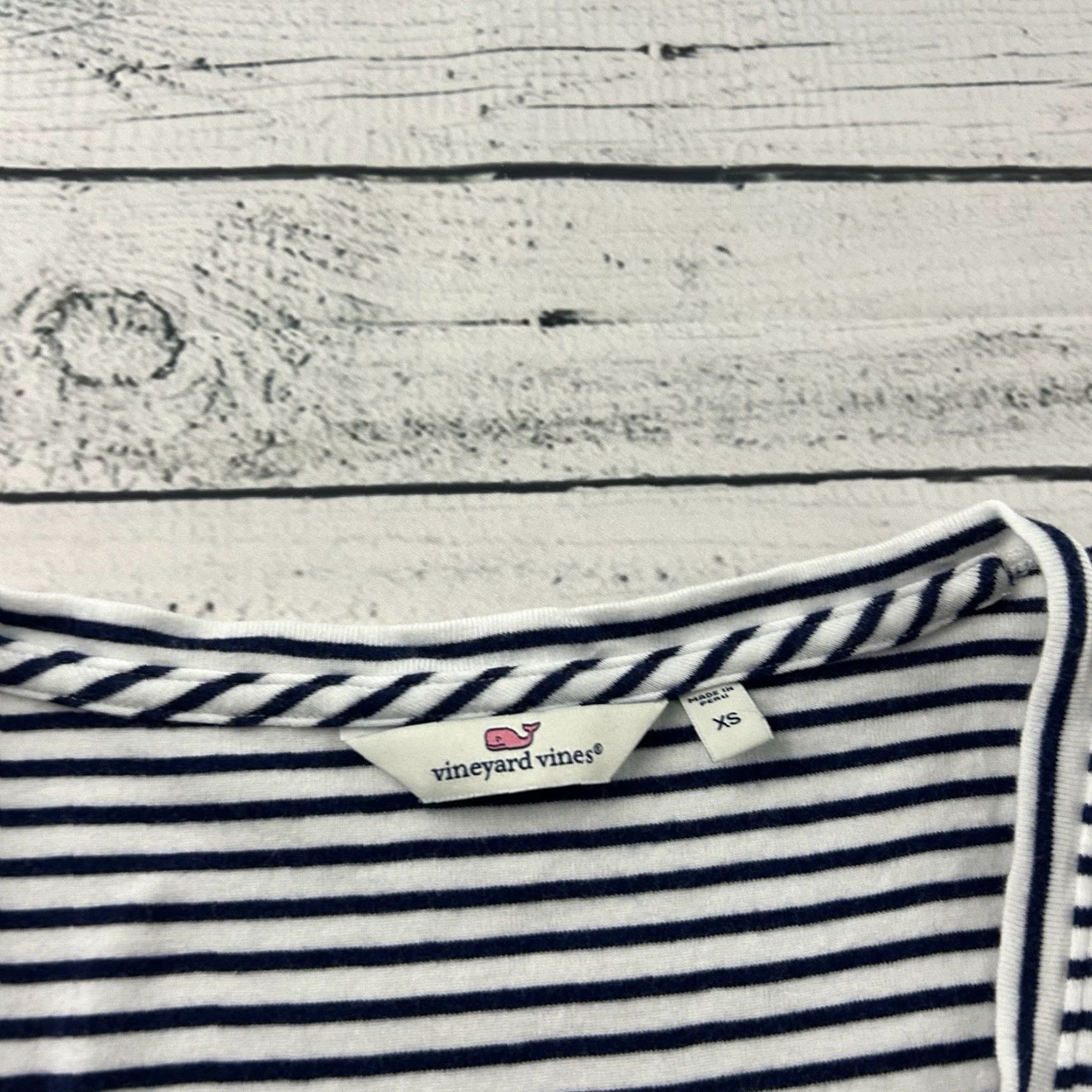 Vineyard Vines Vineyard Vines Tank Shirt Sleeveless Striped Casual Women XS Blue White Size XS / US 0-2 / IT 36-38 - 2 Thumbnail